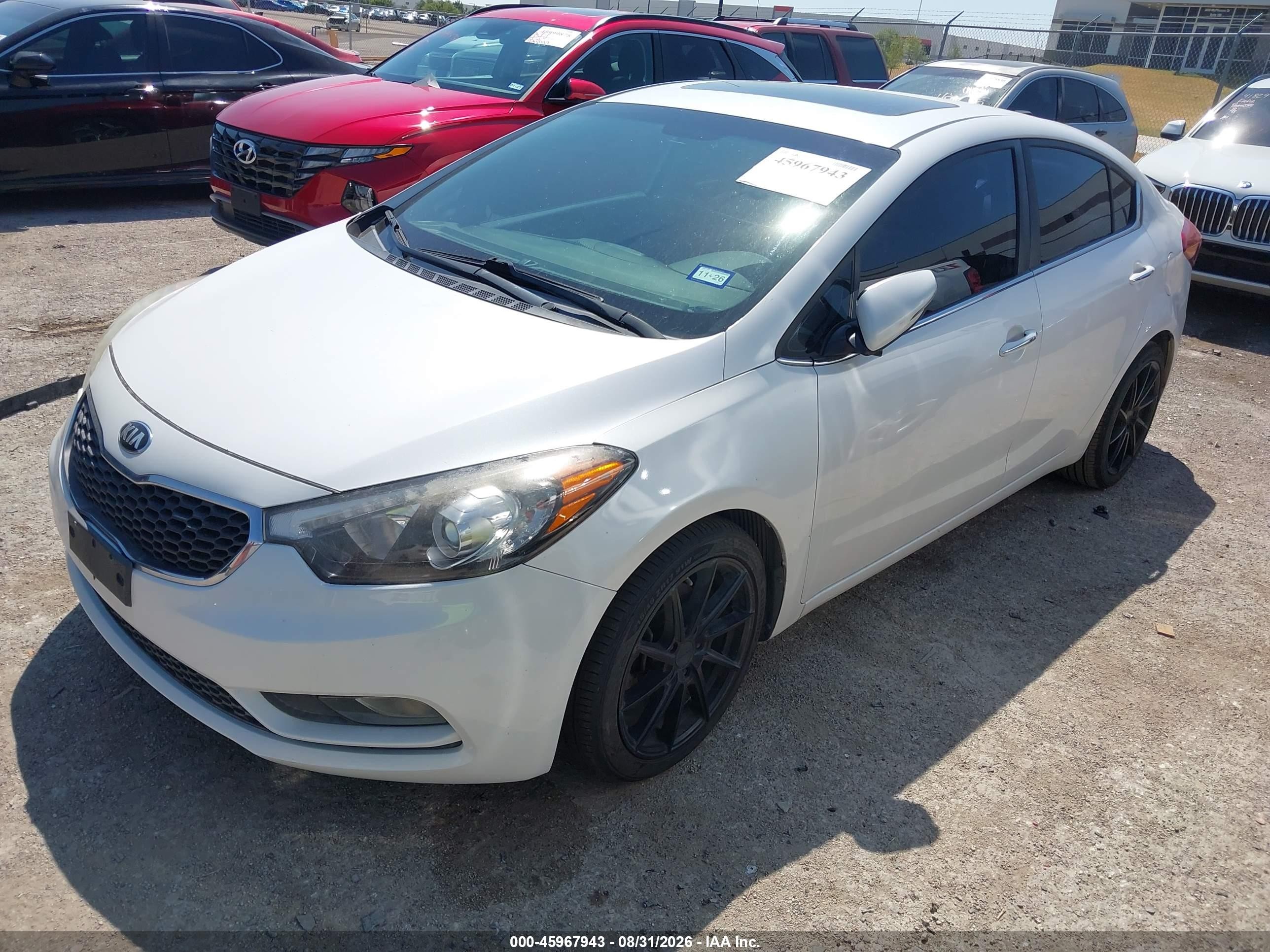 2015 Kia Forte Ex White vin: KNAFZ4A82F5370273