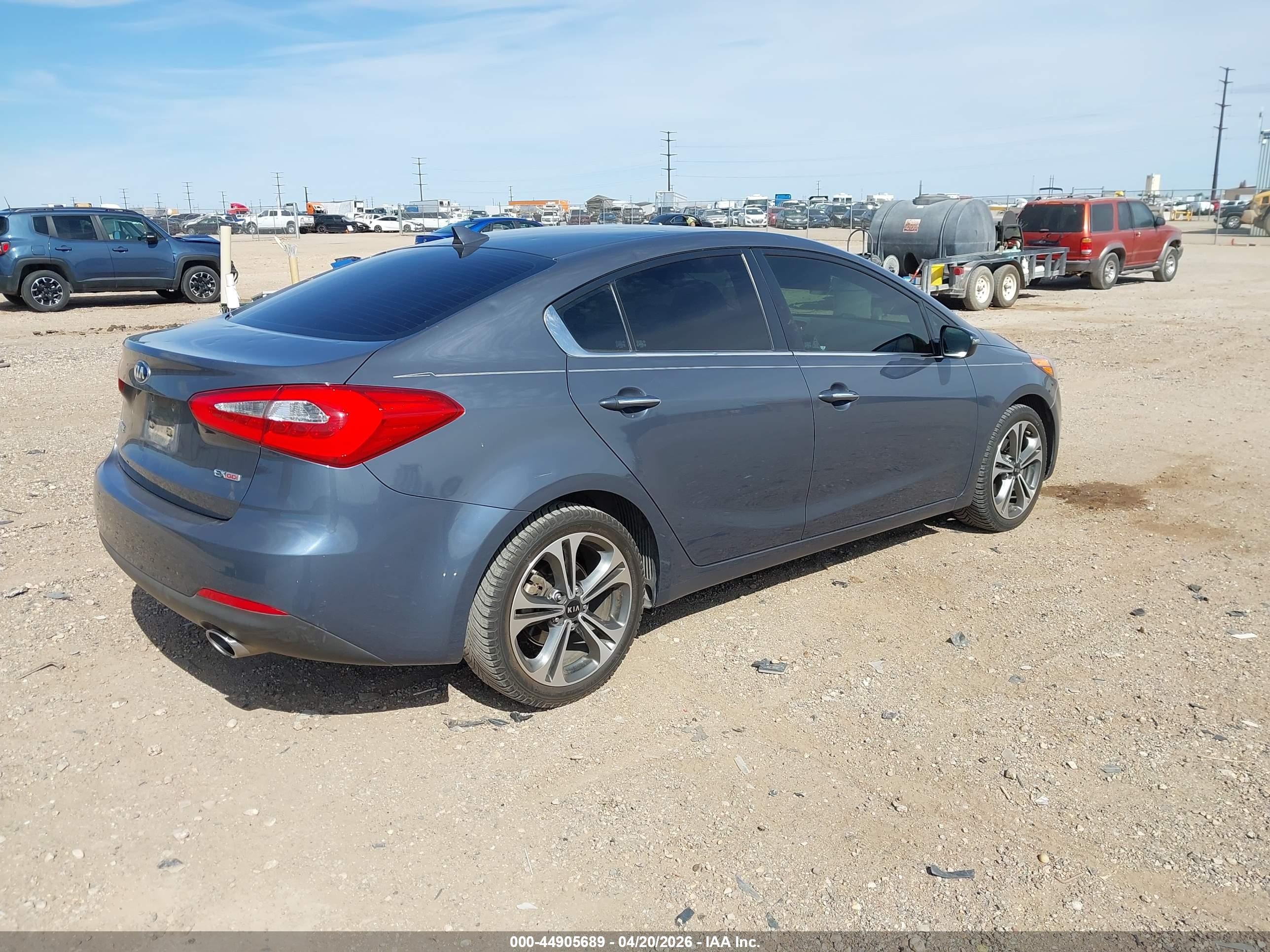 2014 Kia Forte Ex Серый vin: KNAFZ4A83E5161512