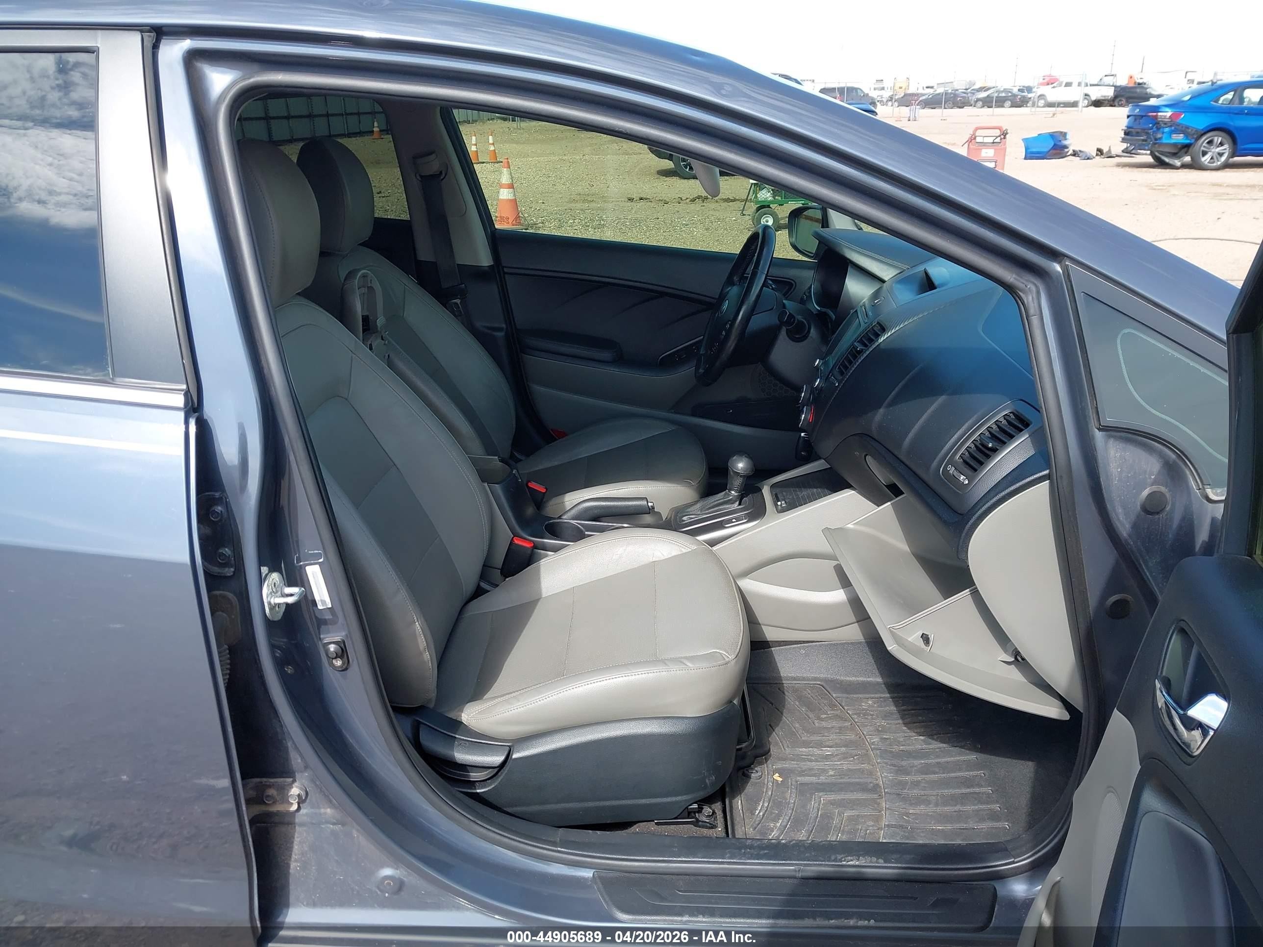 2014 Kia Forte Ex Серый vin: KNAFZ4A83E5161512