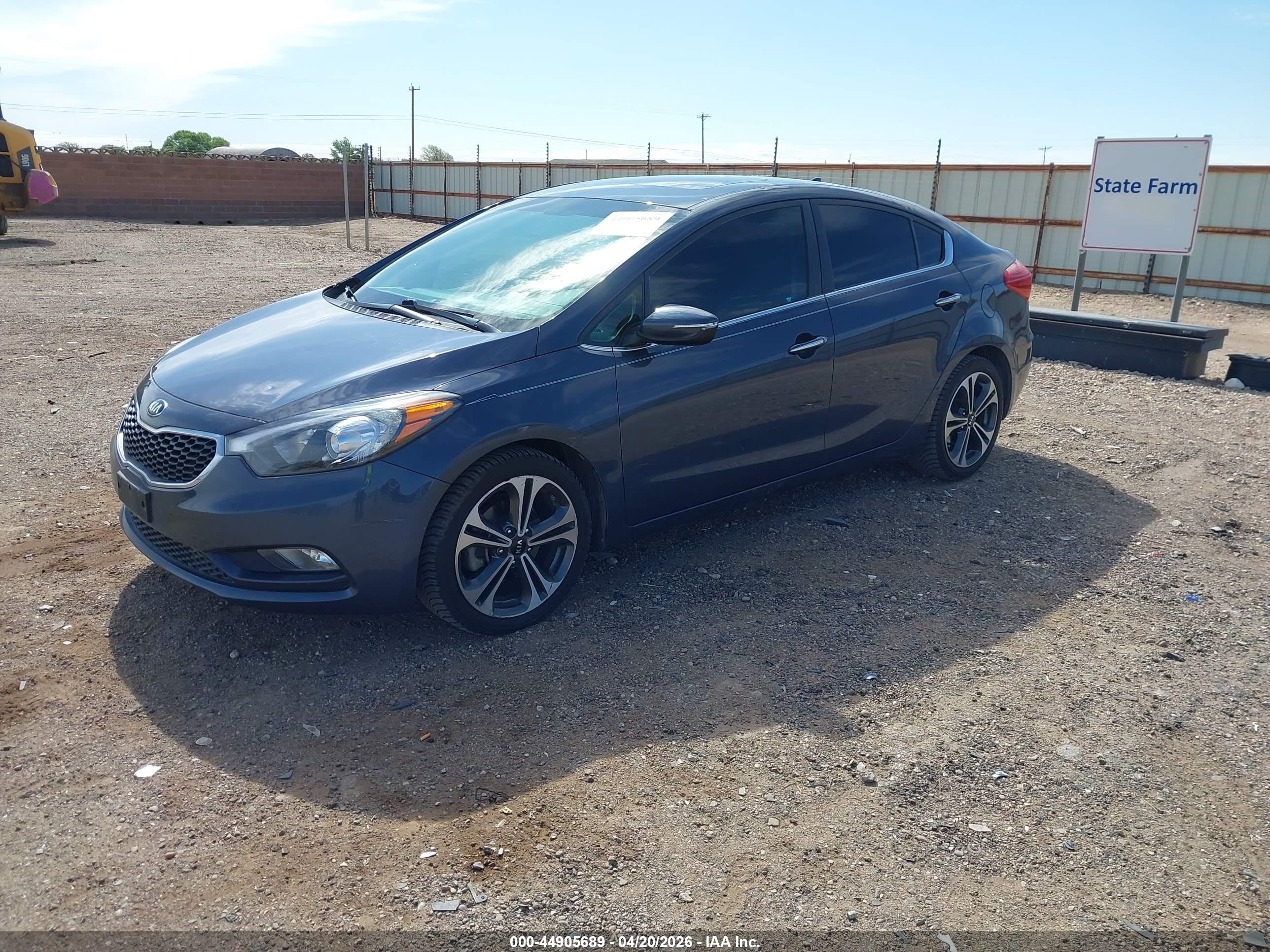 2014 Kia Forte Ex Серый vin: KNAFZ4A83E5161512