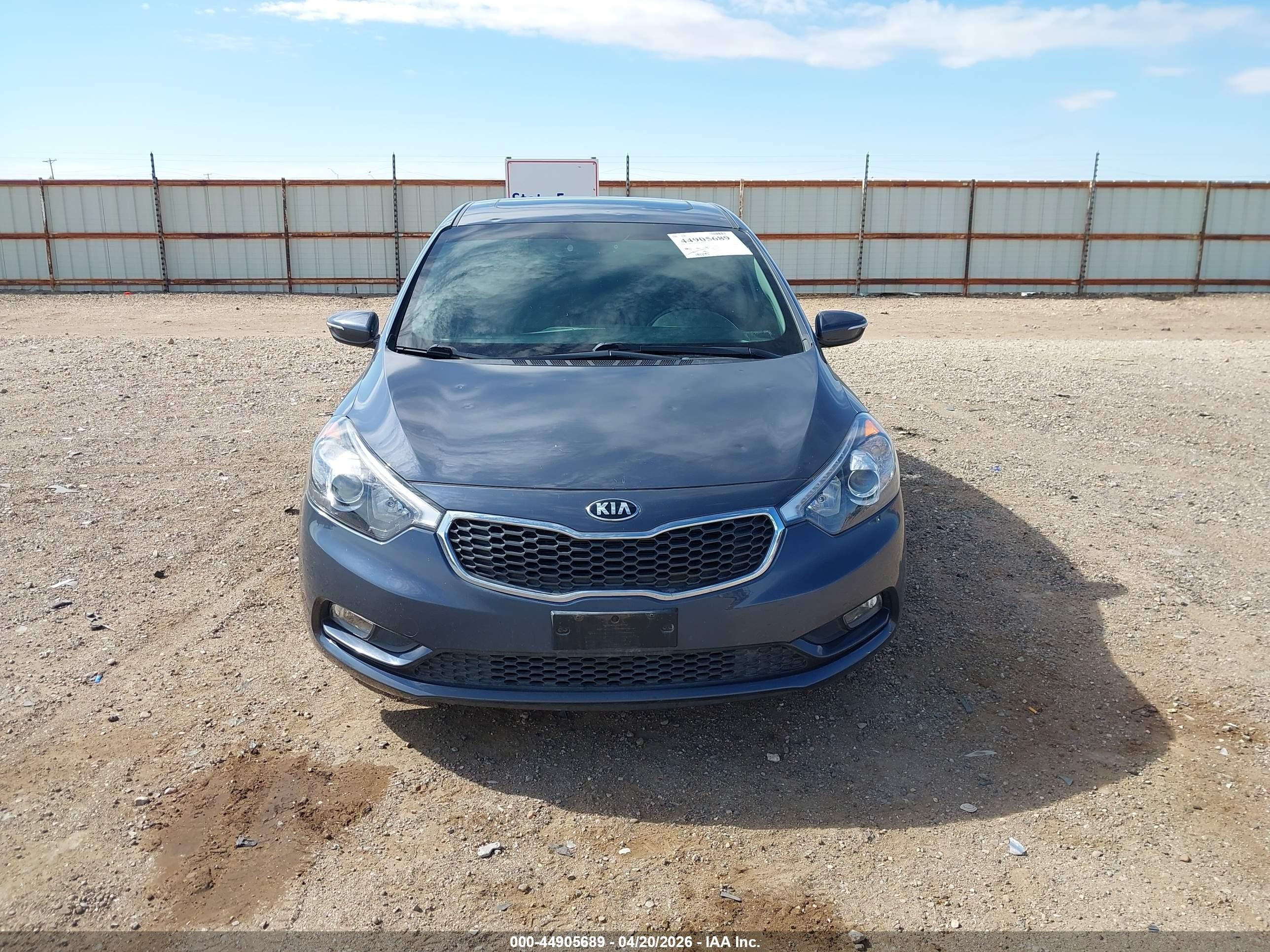 2014 Kia Forte Ex Серый vin: KNAFZ4A83E5161512