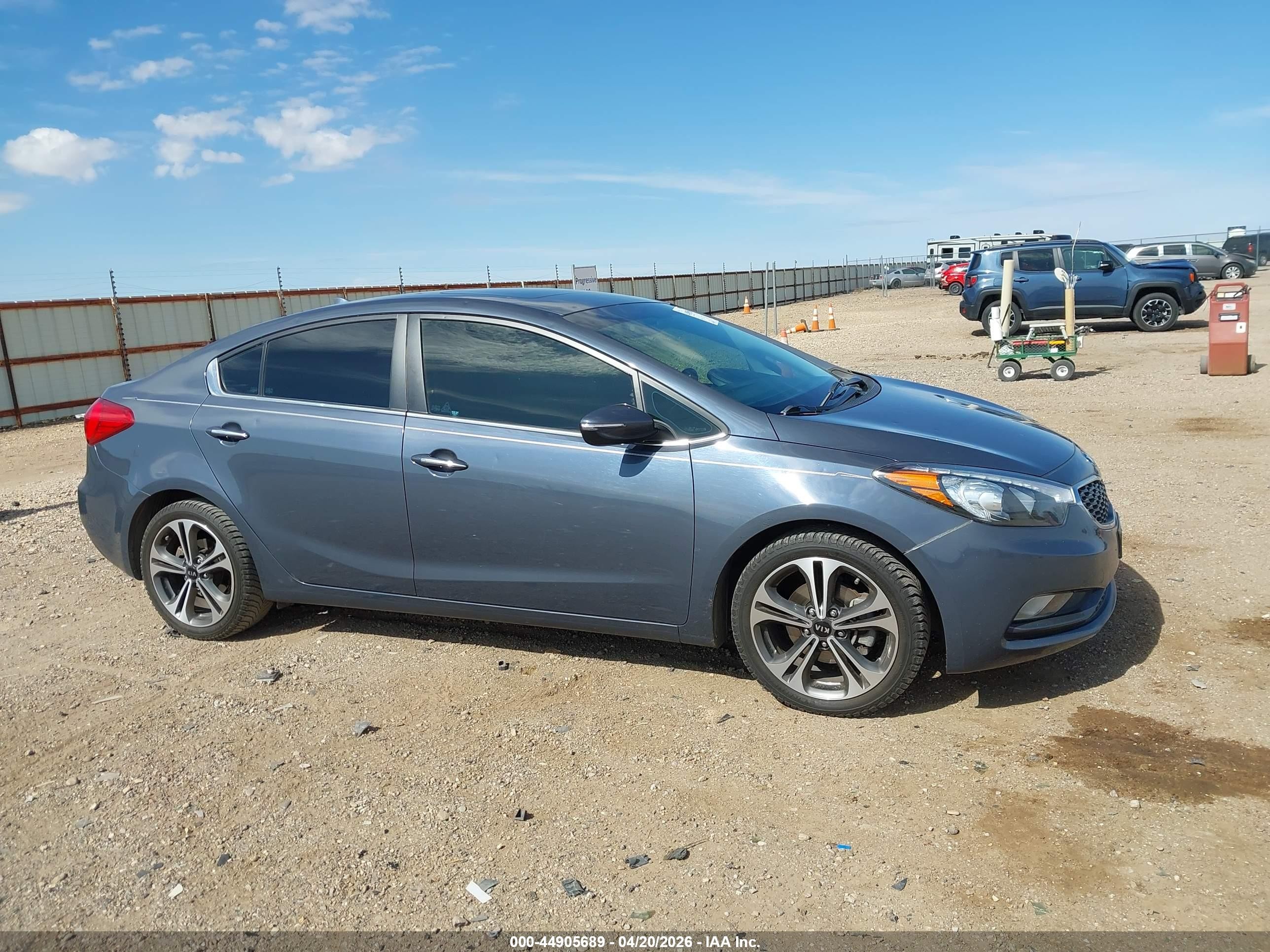 2014 Kia Forte Ex Серый vin: KNAFZ4A83E5161512