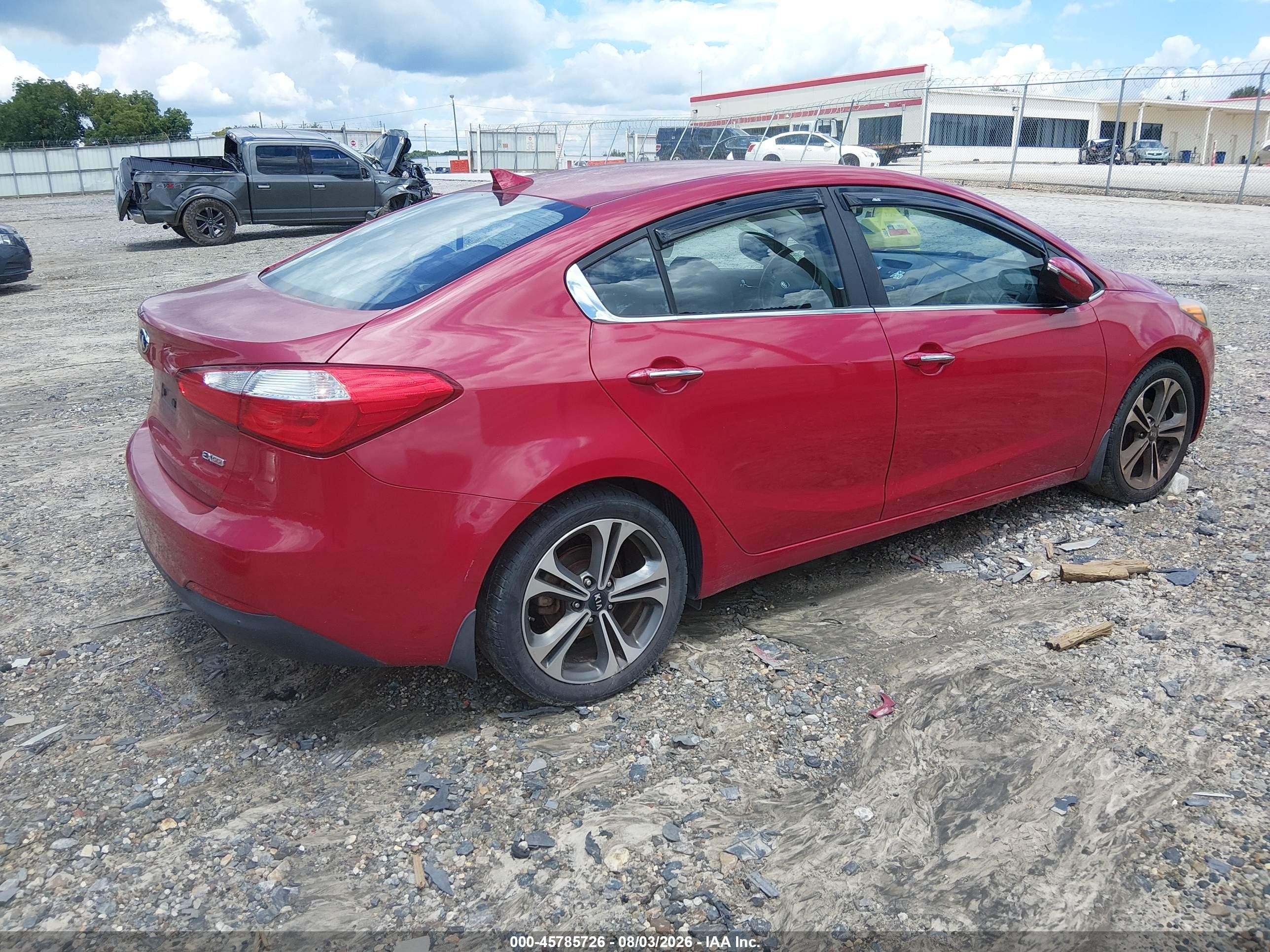 2015 Kia Forte Ex Red vin: KNAFZ4A84F5354026