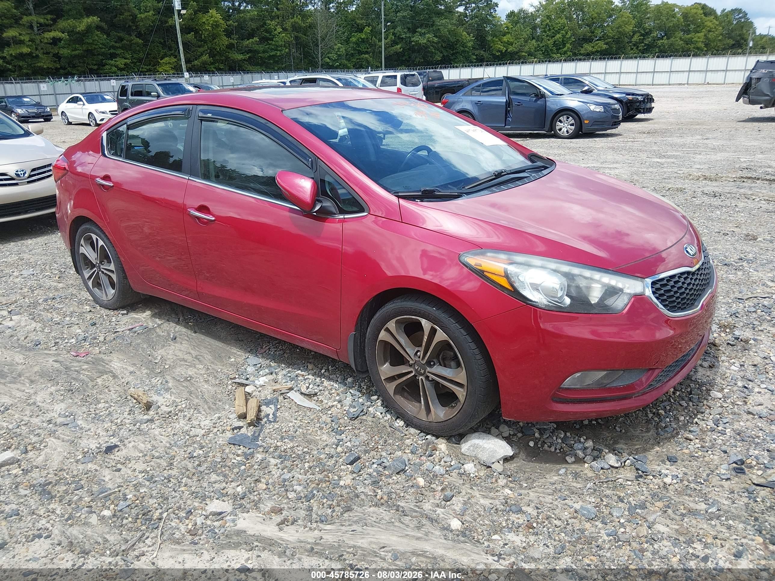 2015 Kia Forte Ex Red vin: KNAFZ4A84F5354026
