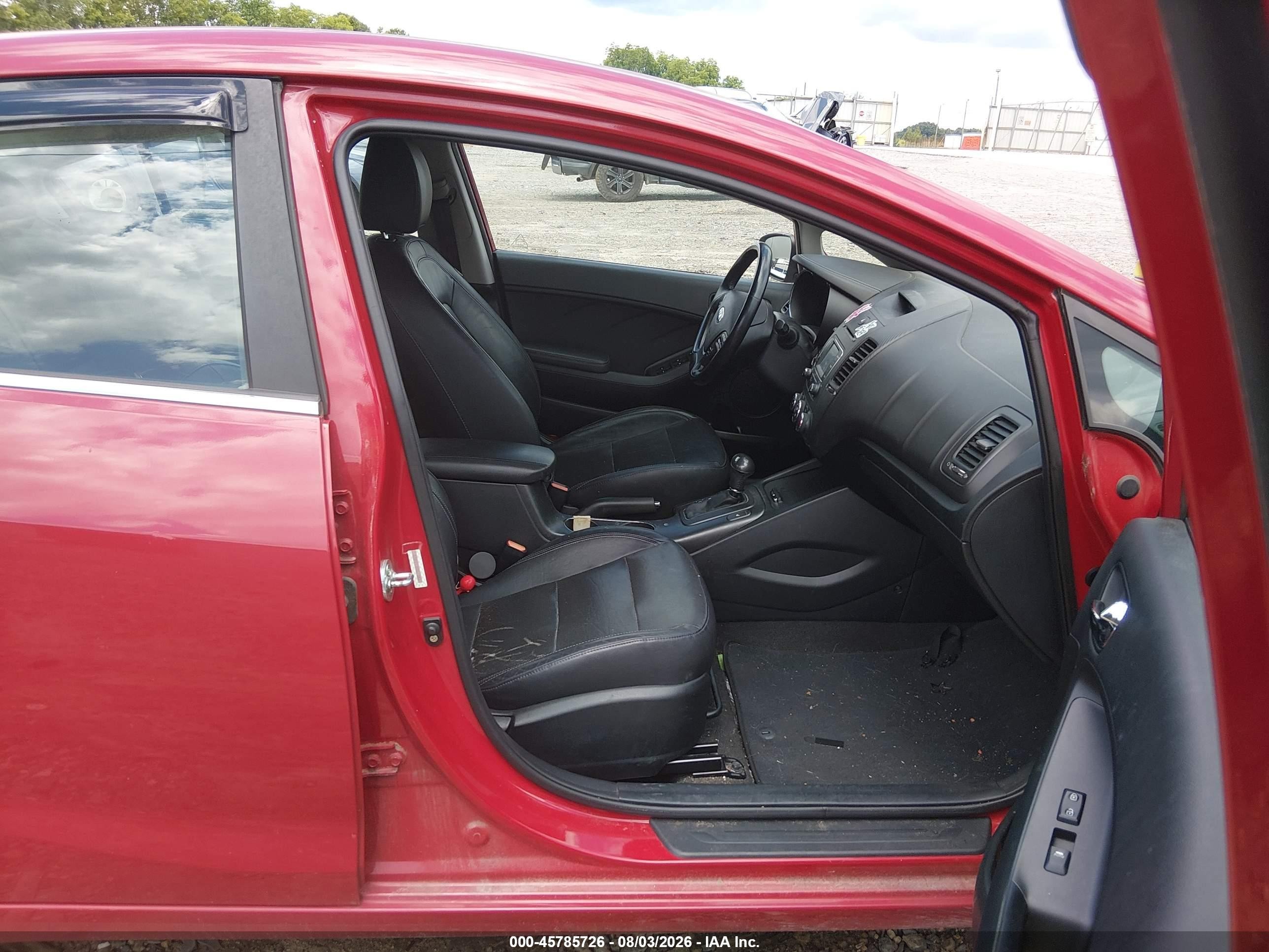 2015 Kia Forte Ex Red vin: KNAFZ4A84F5354026