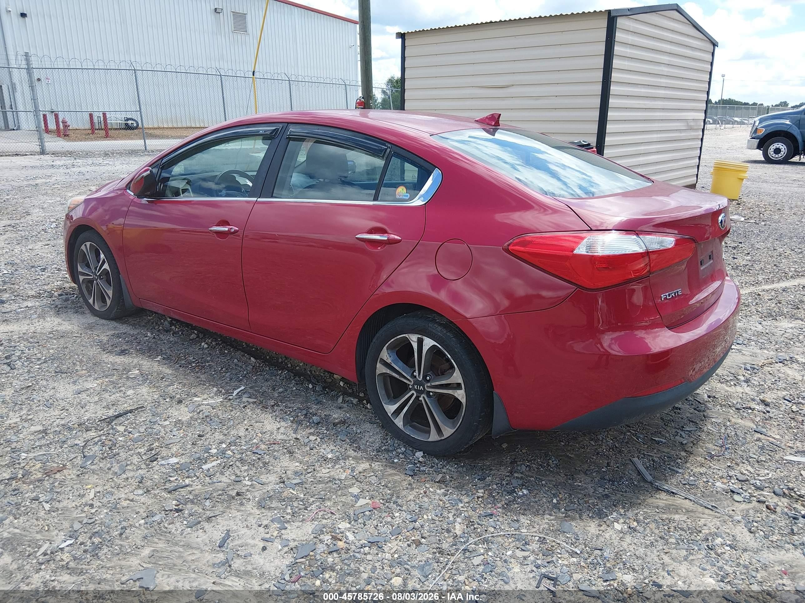 2015 Kia Forte Ex Red vin: KNAFZ4A84F5354026