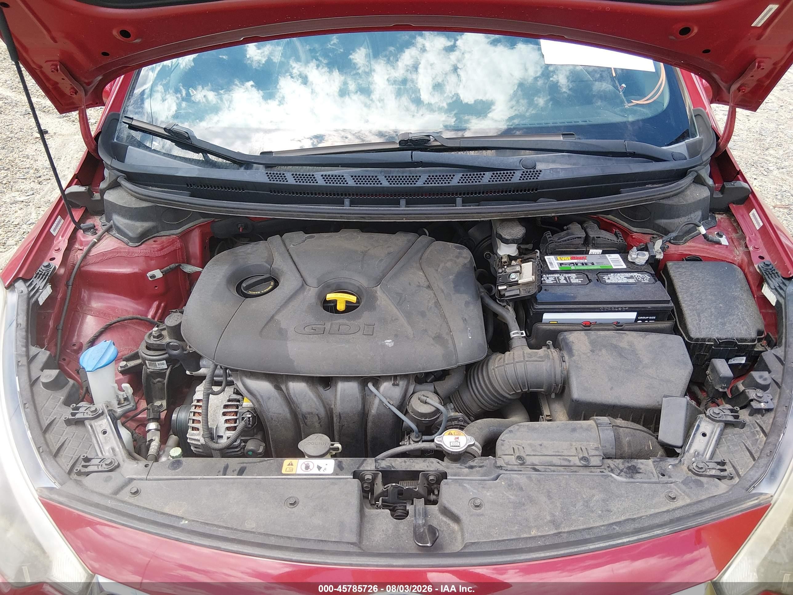 2015 Kia Forte Ex Red vin: KNAFZ4A84F5354026