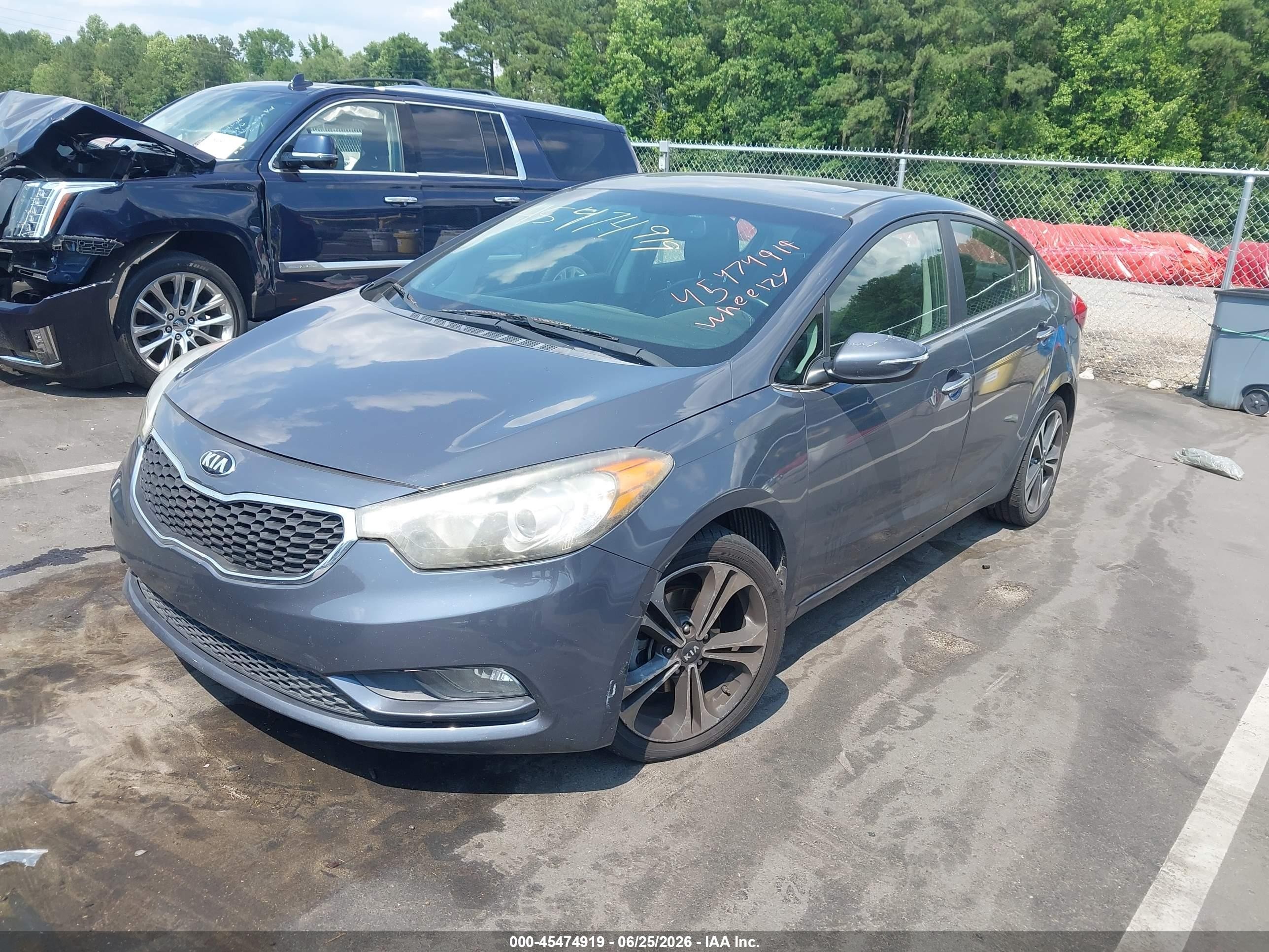 2014 Kia Forte Ex Gray vin: KNAFZ4A85E5067289