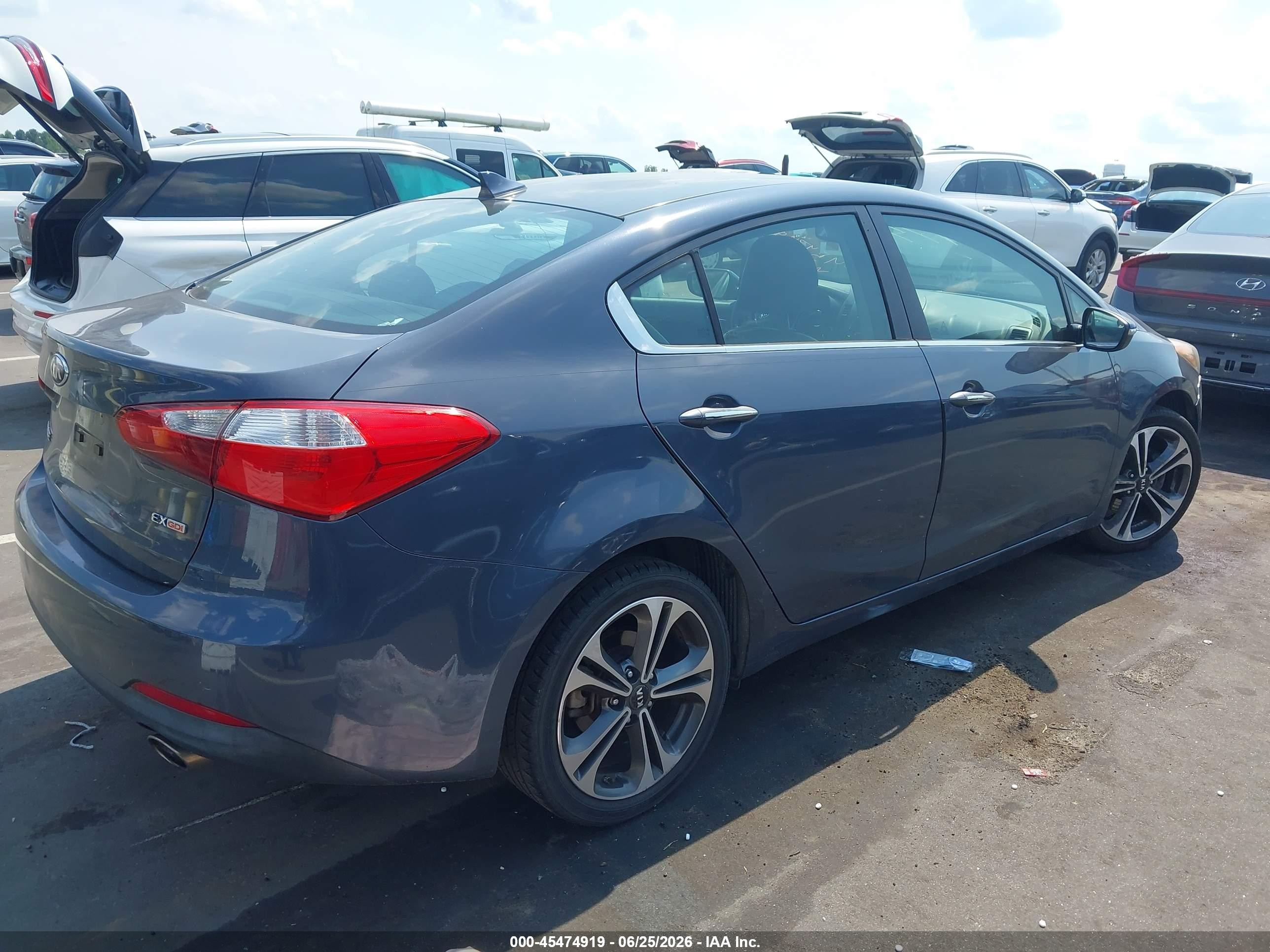 2014 Kia Forte Ex Gray vin: KNAFZ4A85E5067289