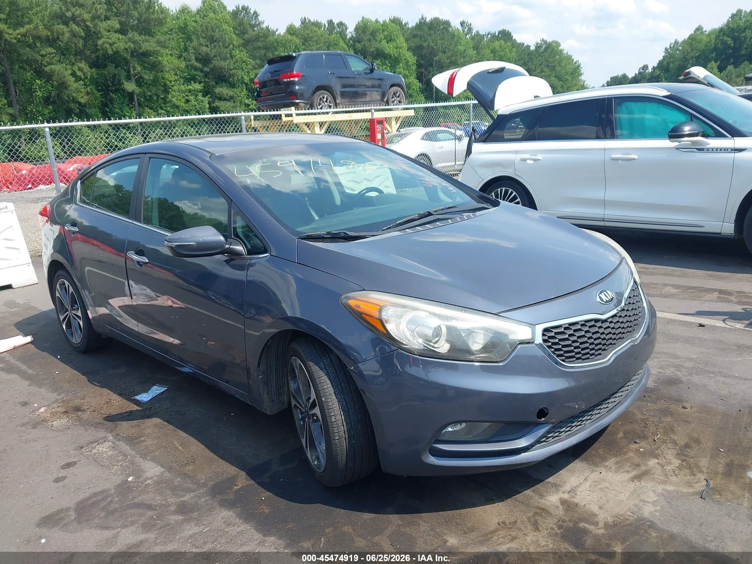 2014 Kia Forte Ex Gray vin: KNAFZ4A85E5067289
