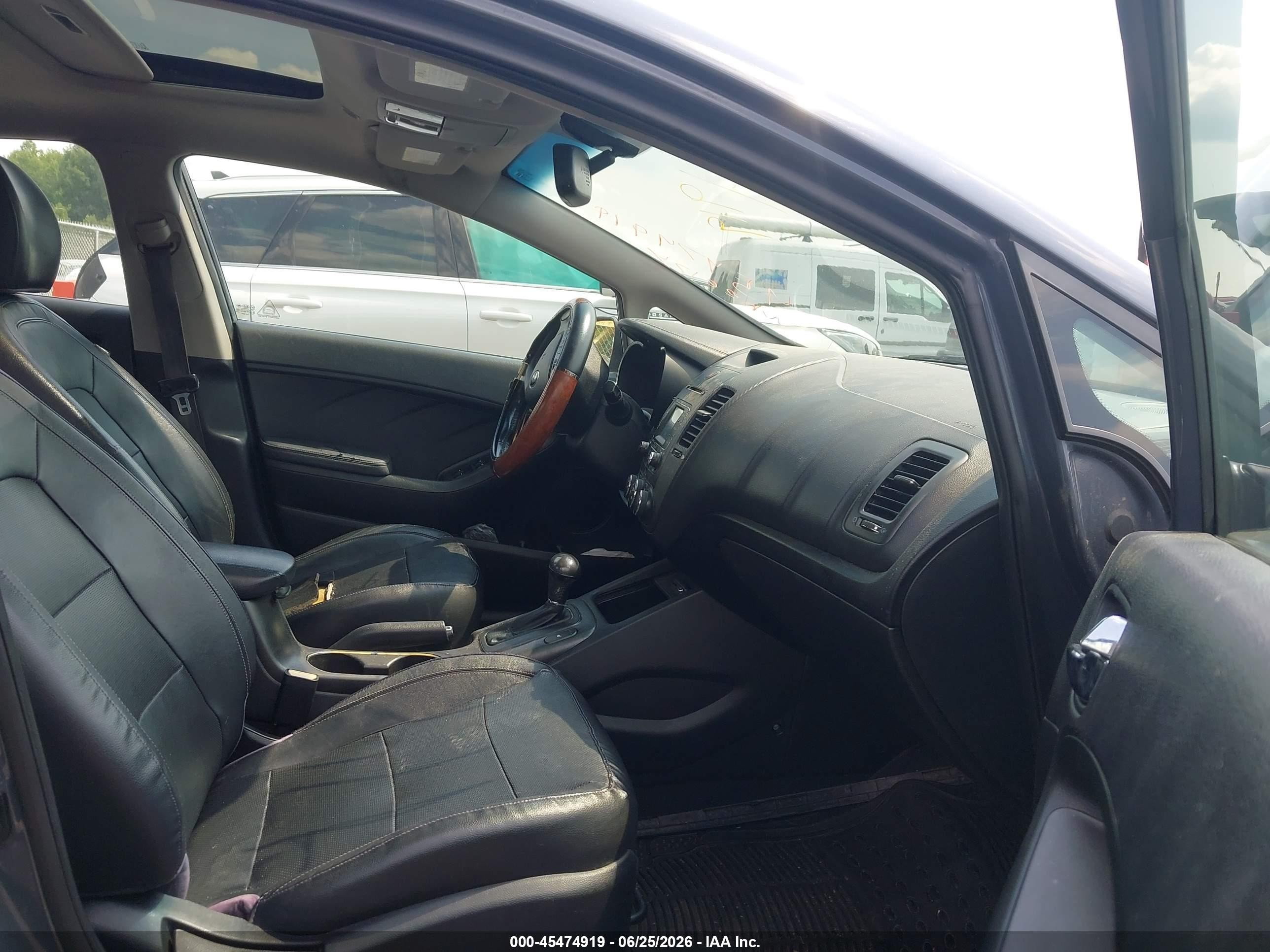 2014 Kia Forte Ex Gray vin: KNAFZ4A85E5067289