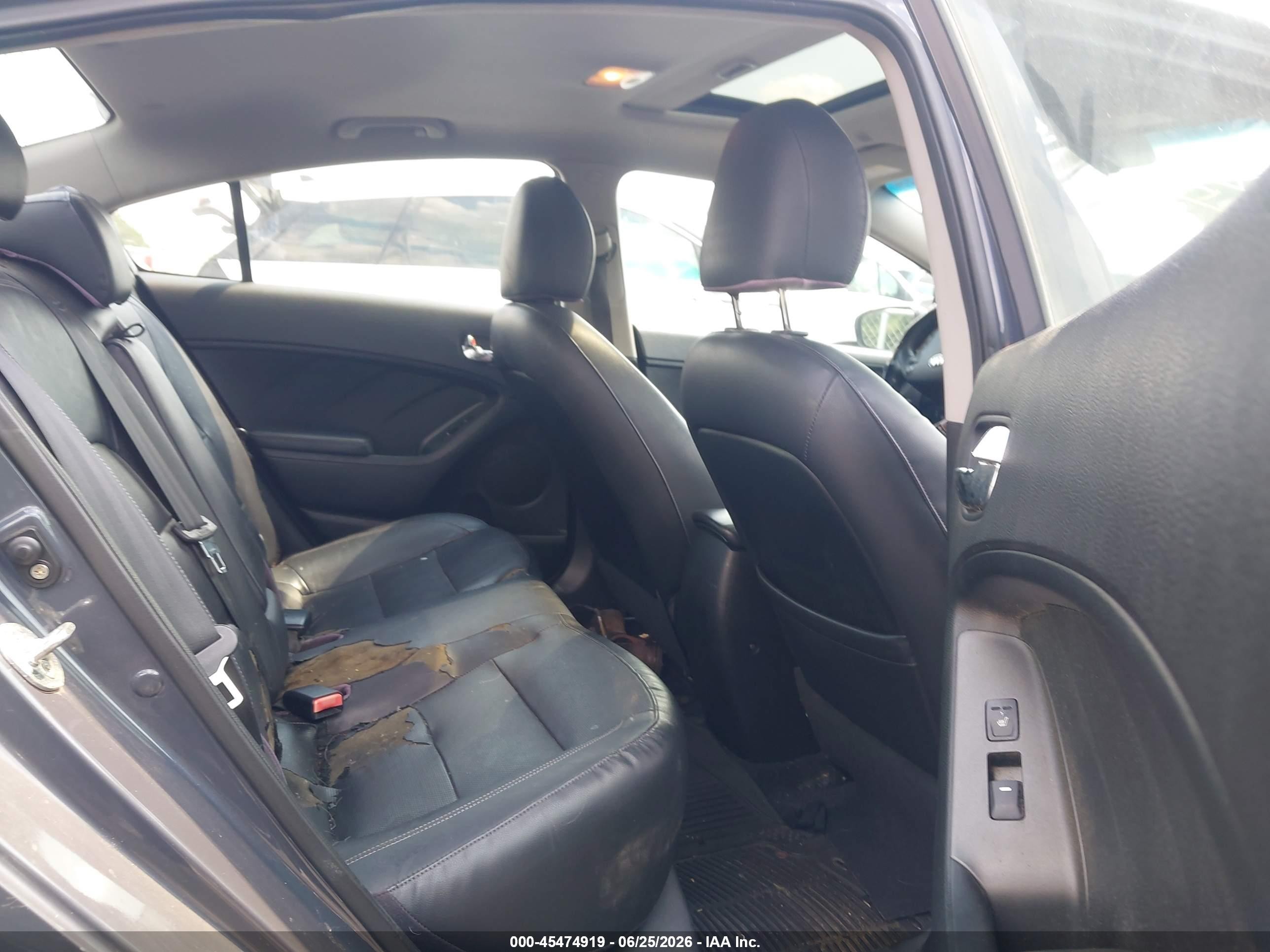 2014 Kia Forte Ex Gray vin: KNAFZ4A85E5067289