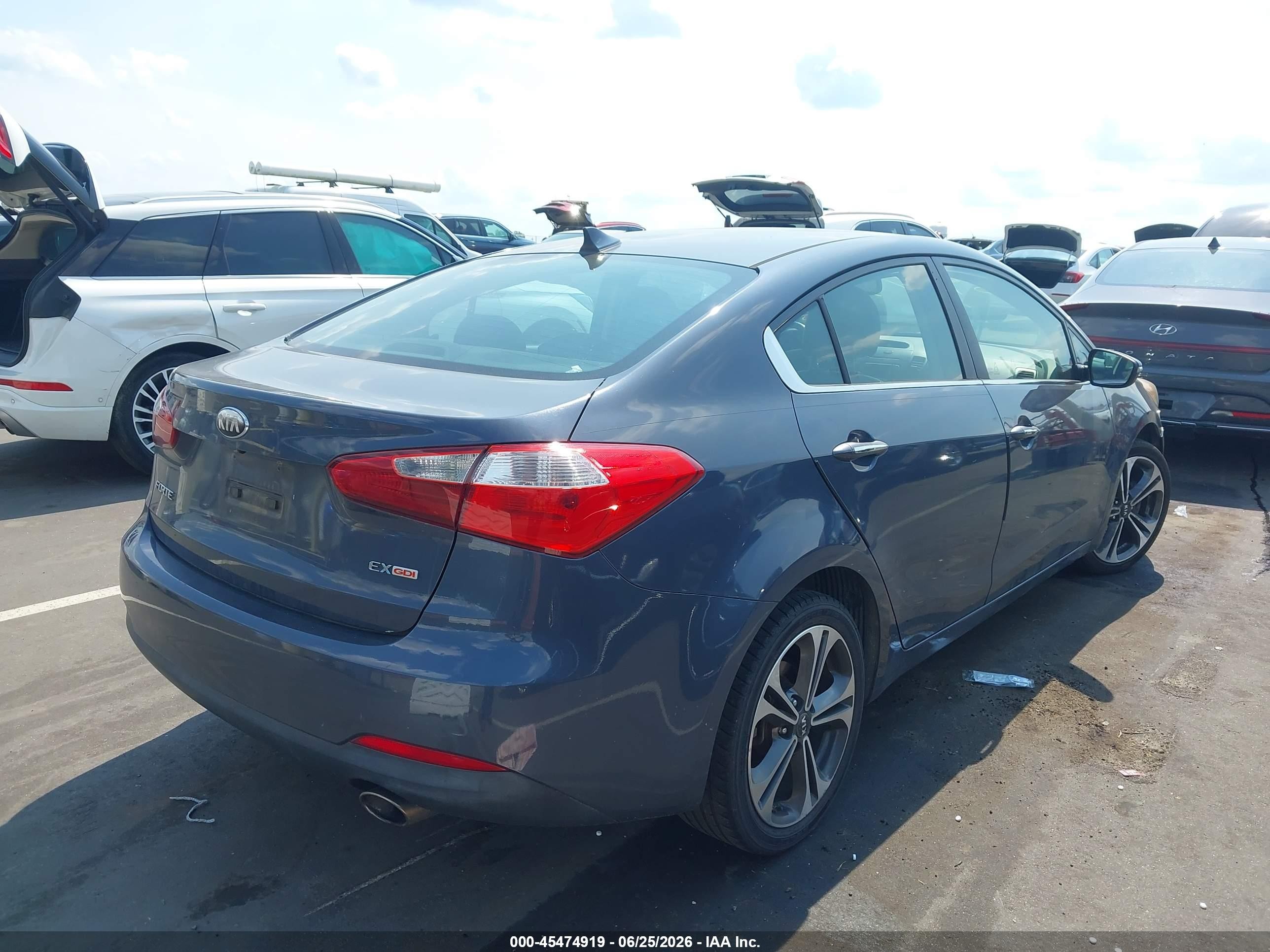 2014 Kia Forte Ex Gray vin: KNAFZ4A85E5067289