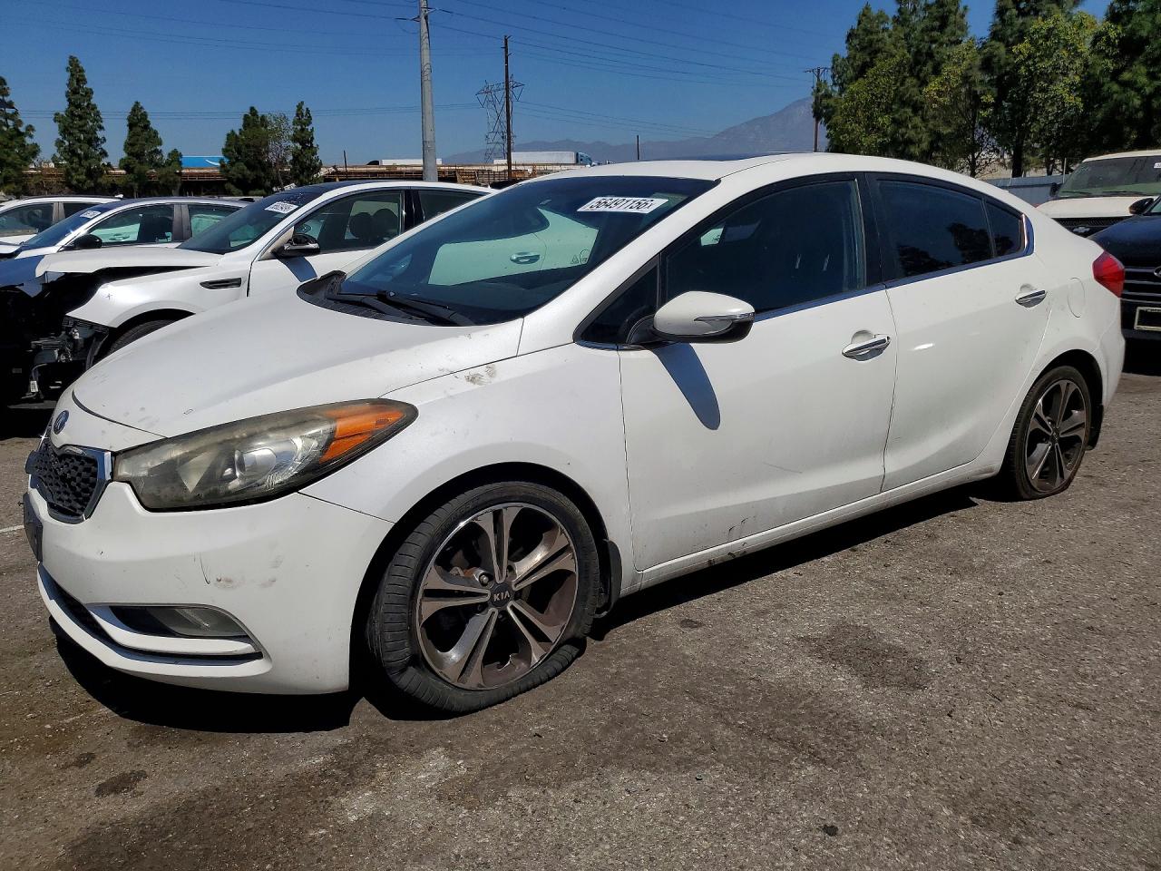 2014 Kia Forte Ex White vin: KNAFZ4A86E5084635