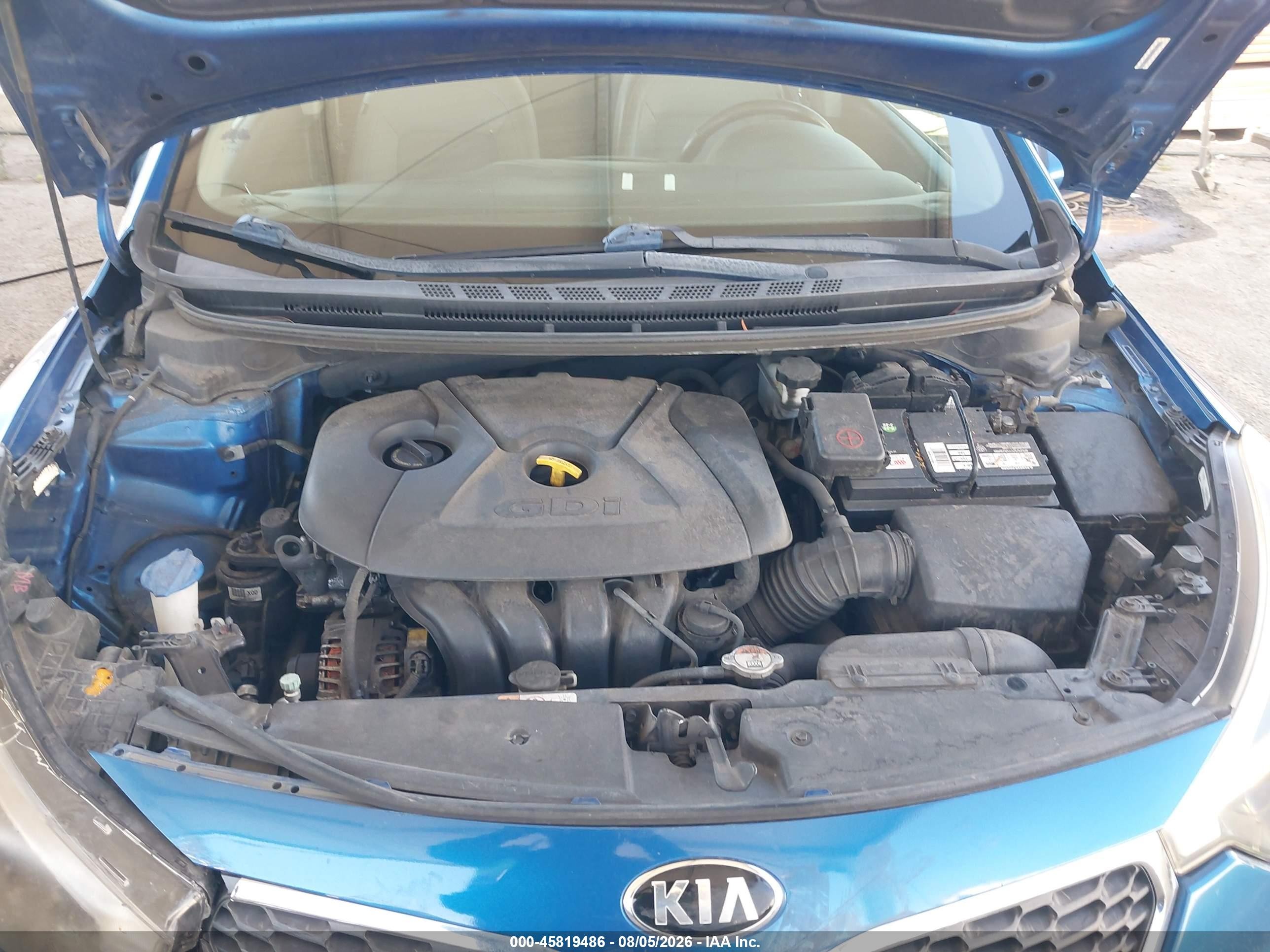 2014 Kia Forte Ex Blue vin: KNAFZ4A87E5155535