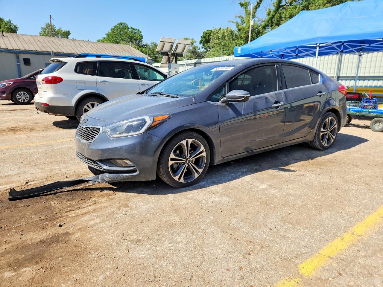 2015 Kia Forte Ex Gray vin: KNAFZ4A87F5339441
