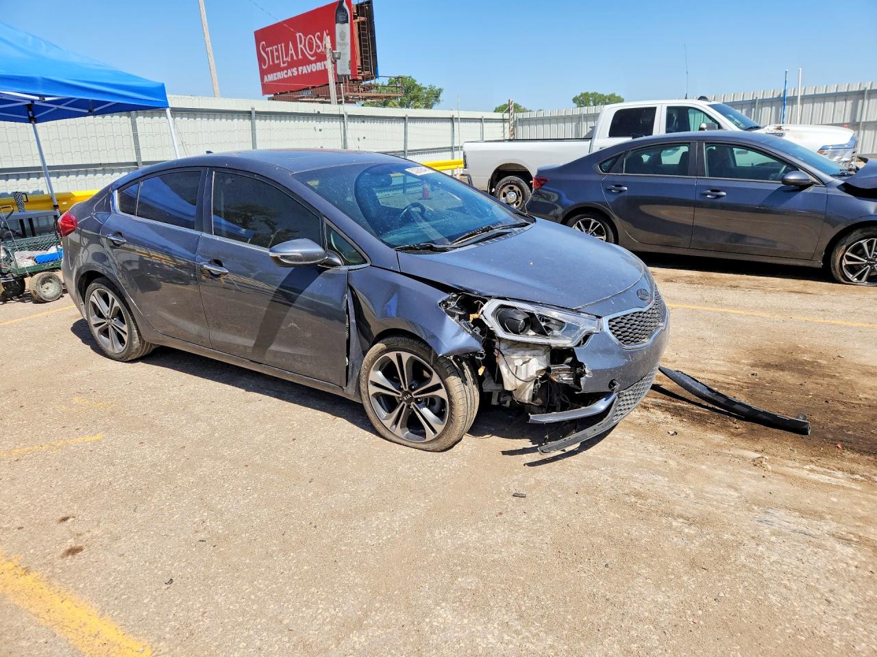 2015 Kia Forte Ex Gray vin: KNAFZ4A87F5339441