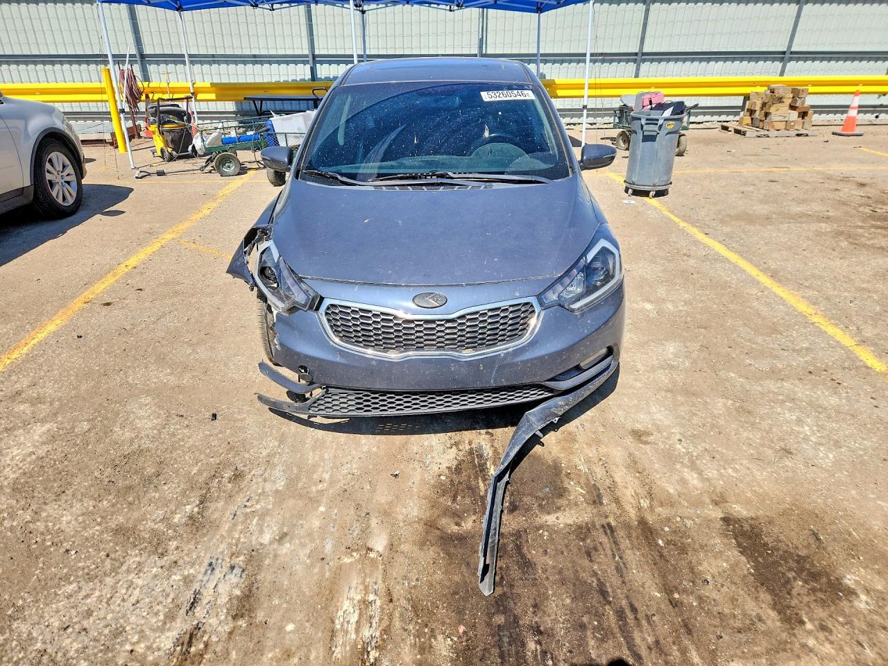 2015 Kia Forte Ex Gray vin: KNAFZ4A87F5339441