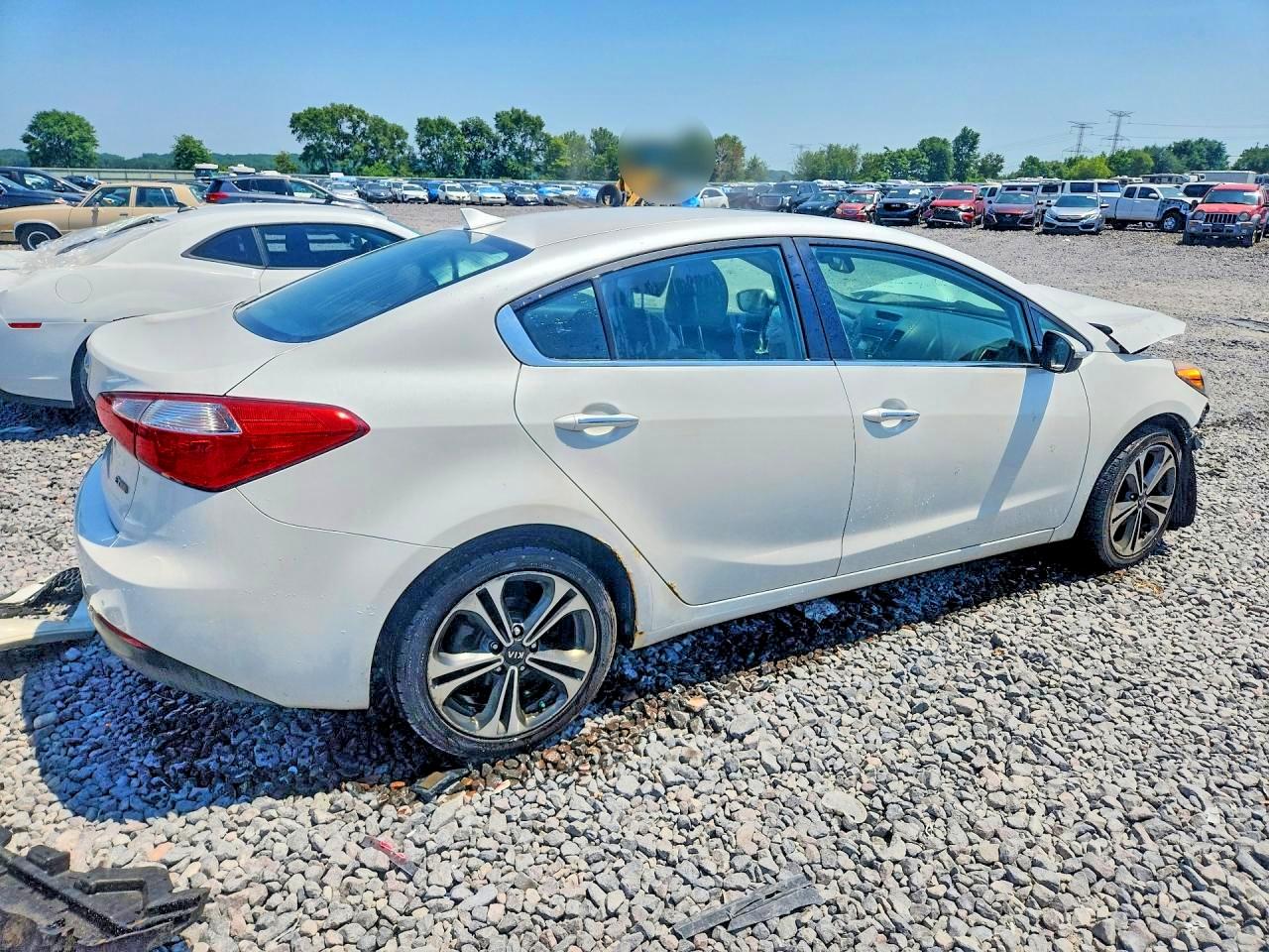 2014 Kia Forte Ex White vin: KNAFZ4A89E5050723