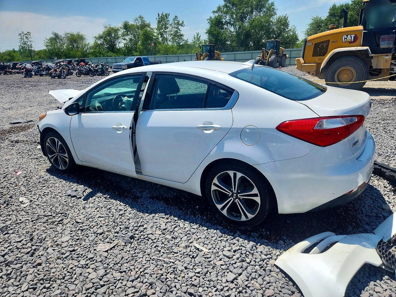 2014 Kia Forte Ex White vin: KNAFZ4A89E5050723