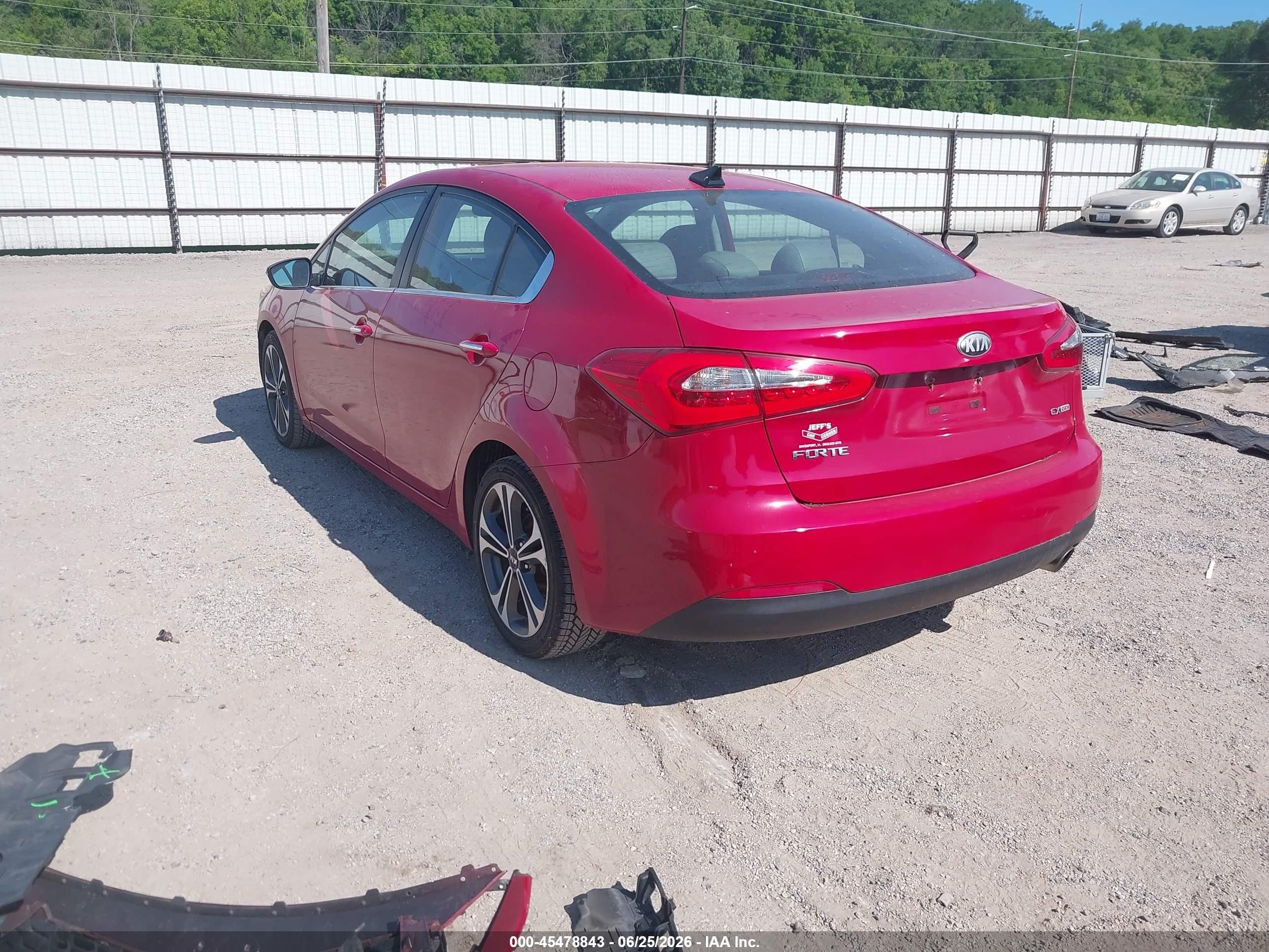 2014 Kia Forte Ex Burgundy vin: KNAFZ4A89E5059745