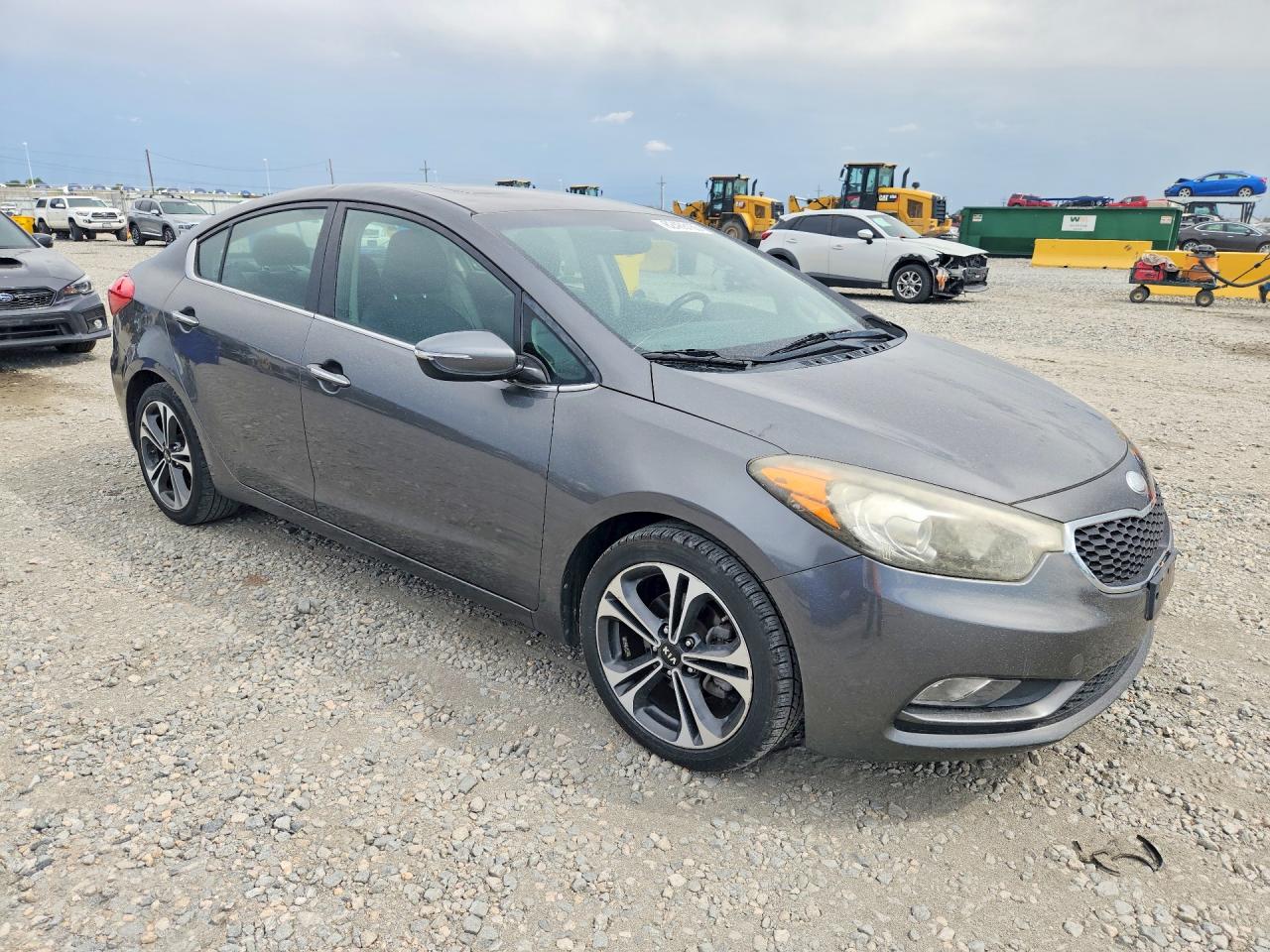2014 Kia Forte Ex Серый vin: KNAFZ4A89E5079445