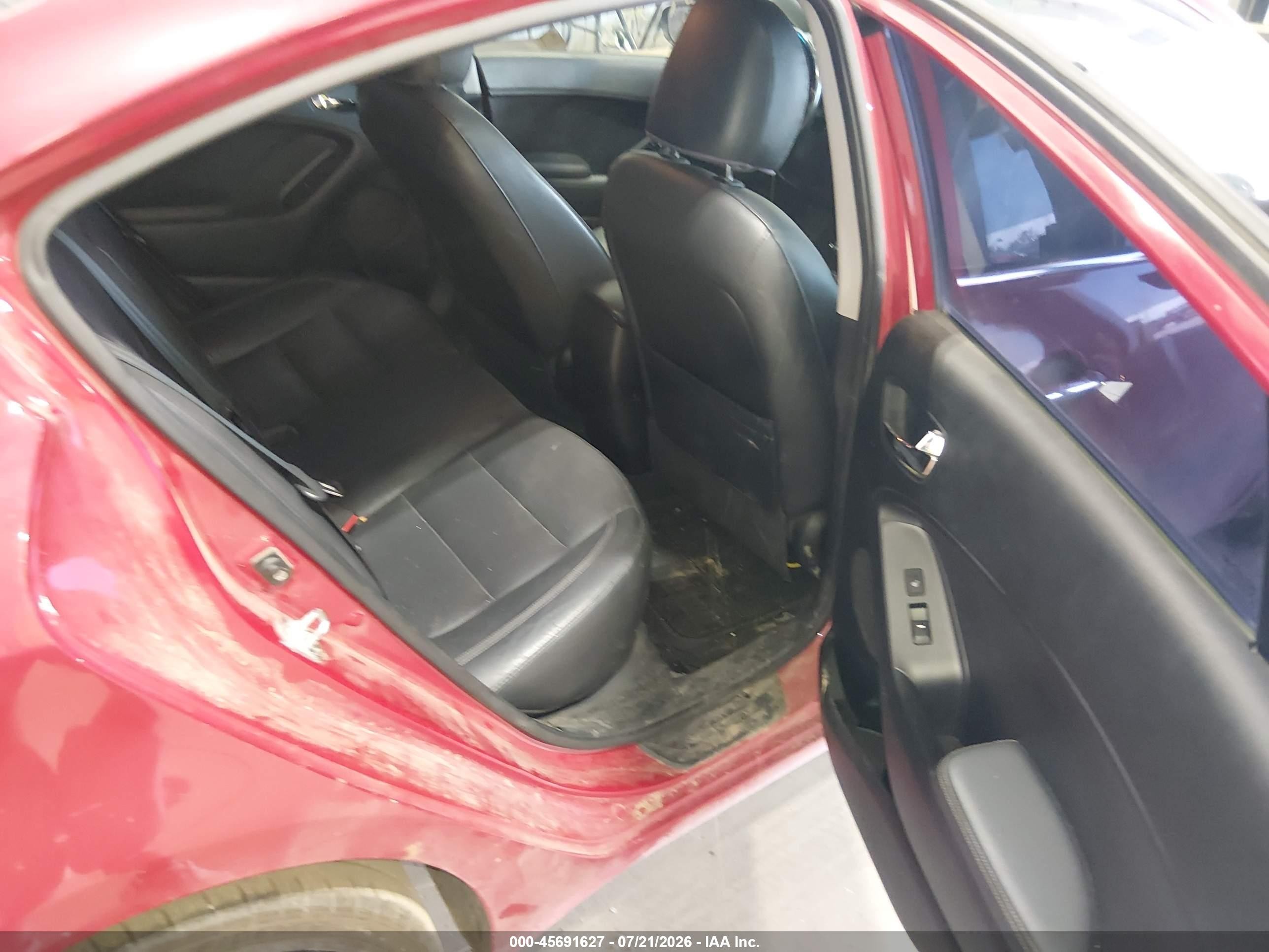 2014 Kia Forte Ex Бордовый vin: KNAFZ4A89E5086685