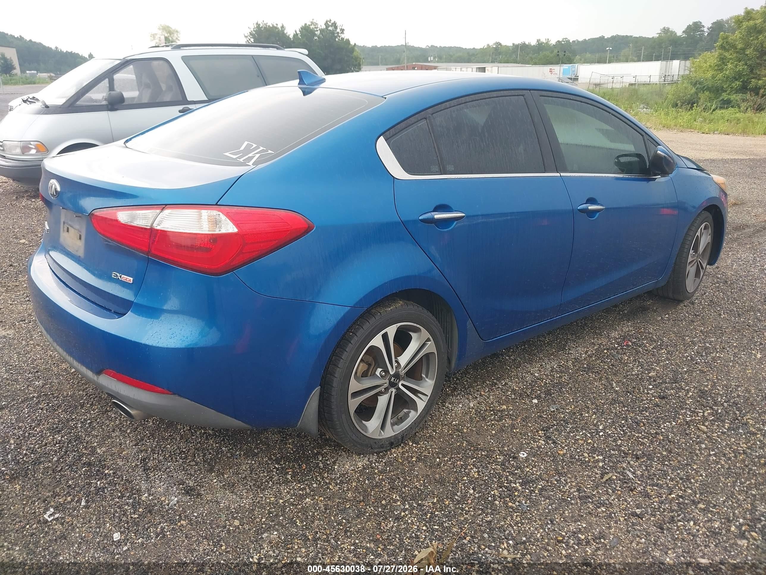 2014 Kia Forte Ex Blue vin: KNAFZ4A89E5161465