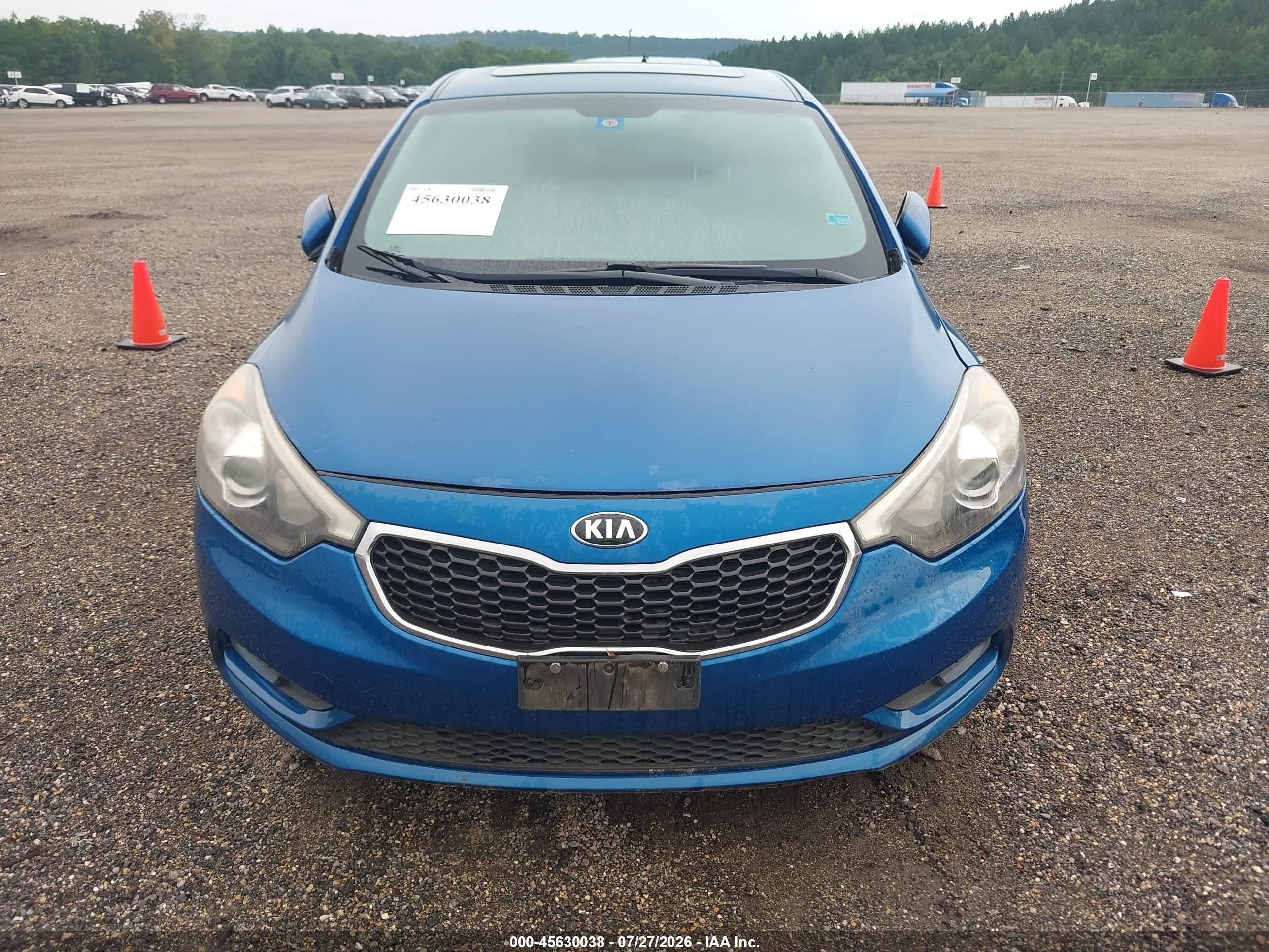 2014 Kia Forte Ex Blue vin: KNAFZ4A89E5161465