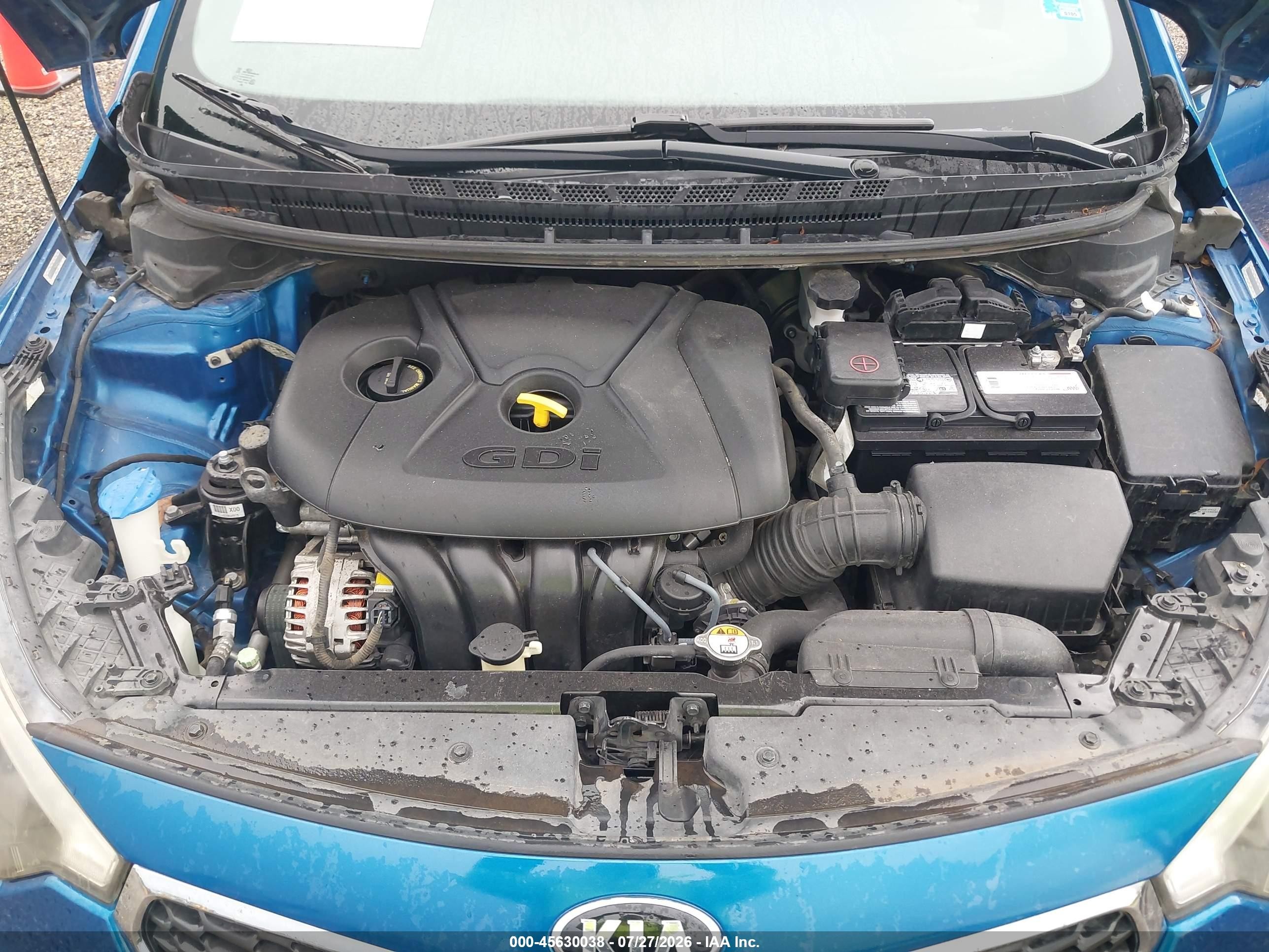 2014 Kia Forte Ex Blue vin: KNAFZ4A89E5161465