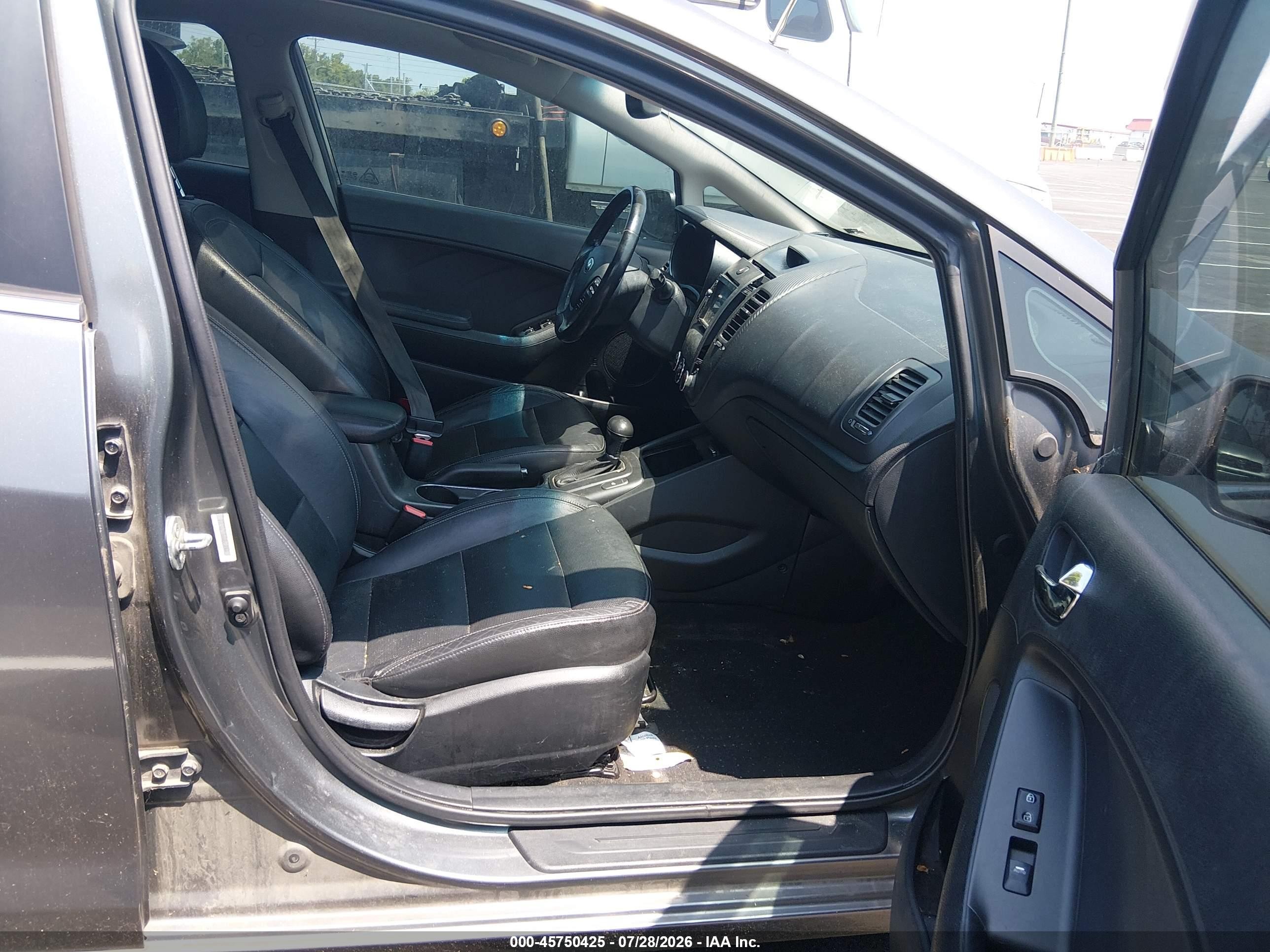 2014 Kia Forte Ex Серый vin: KNAFZ4A89E5205304