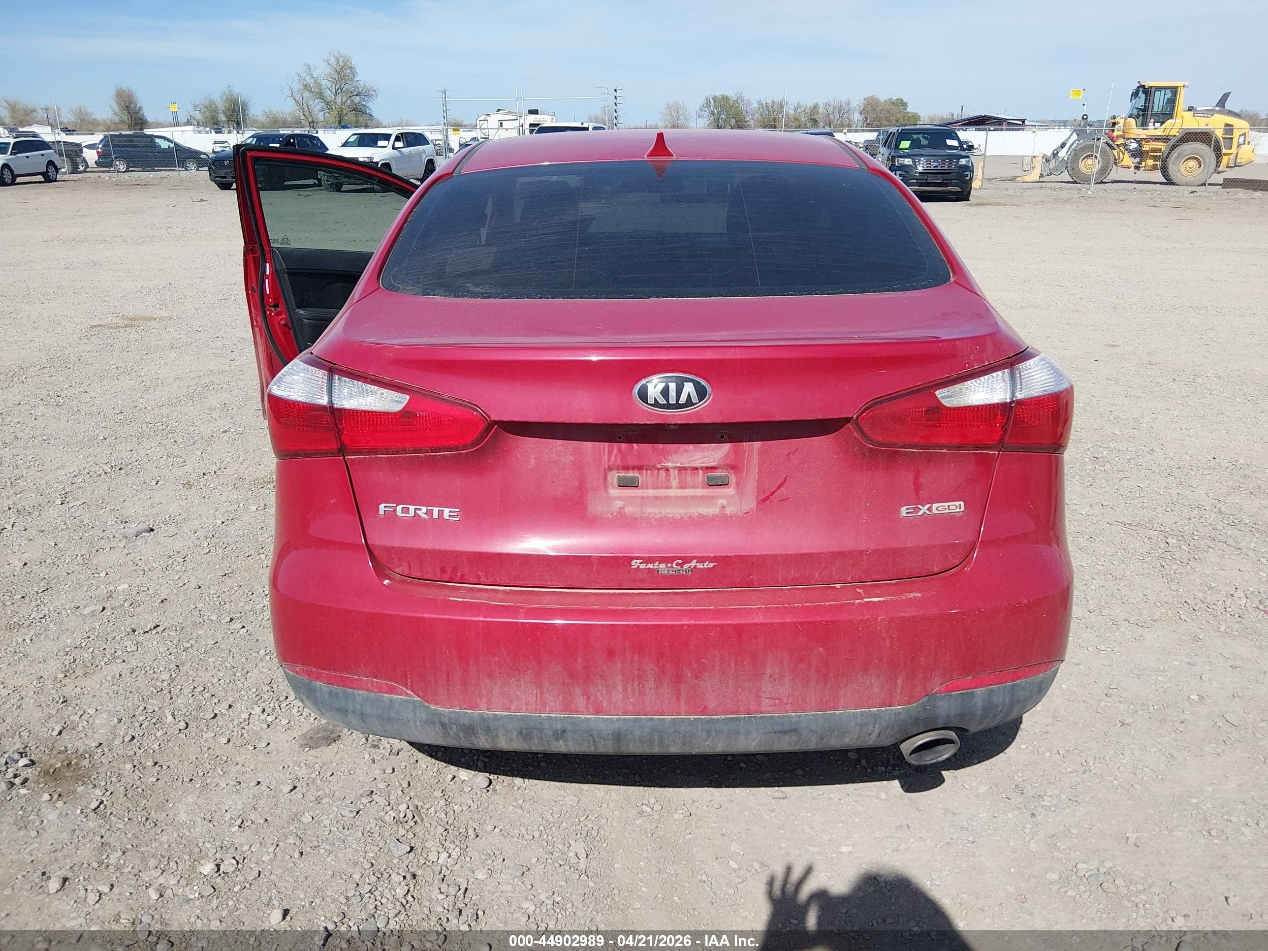 2014 Kia Forte Ex Red vin: KNAFZ4A8XE5116289