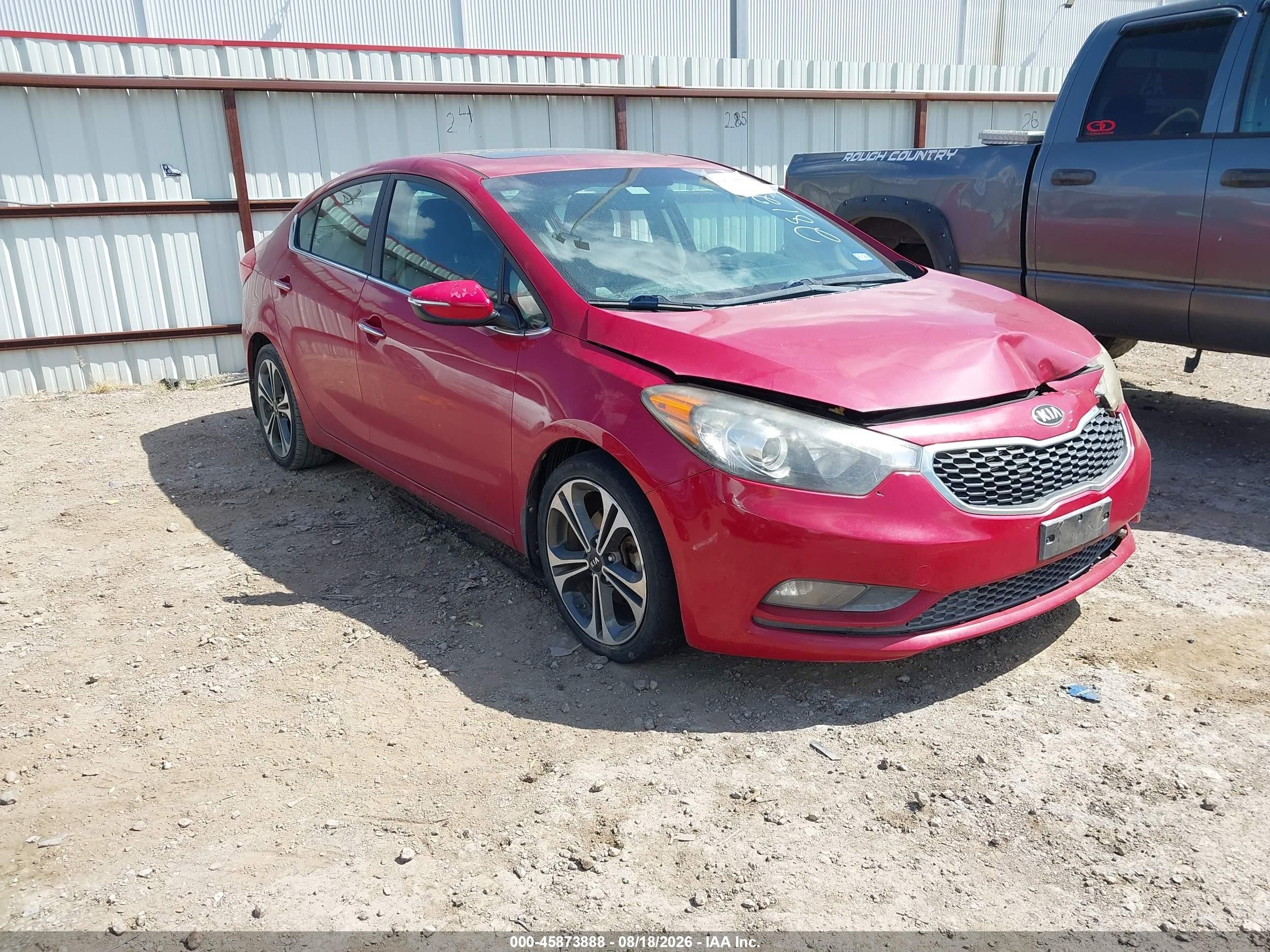 2015 Kia Forte Ex Red vin: KNAFZ4A8XF5281261