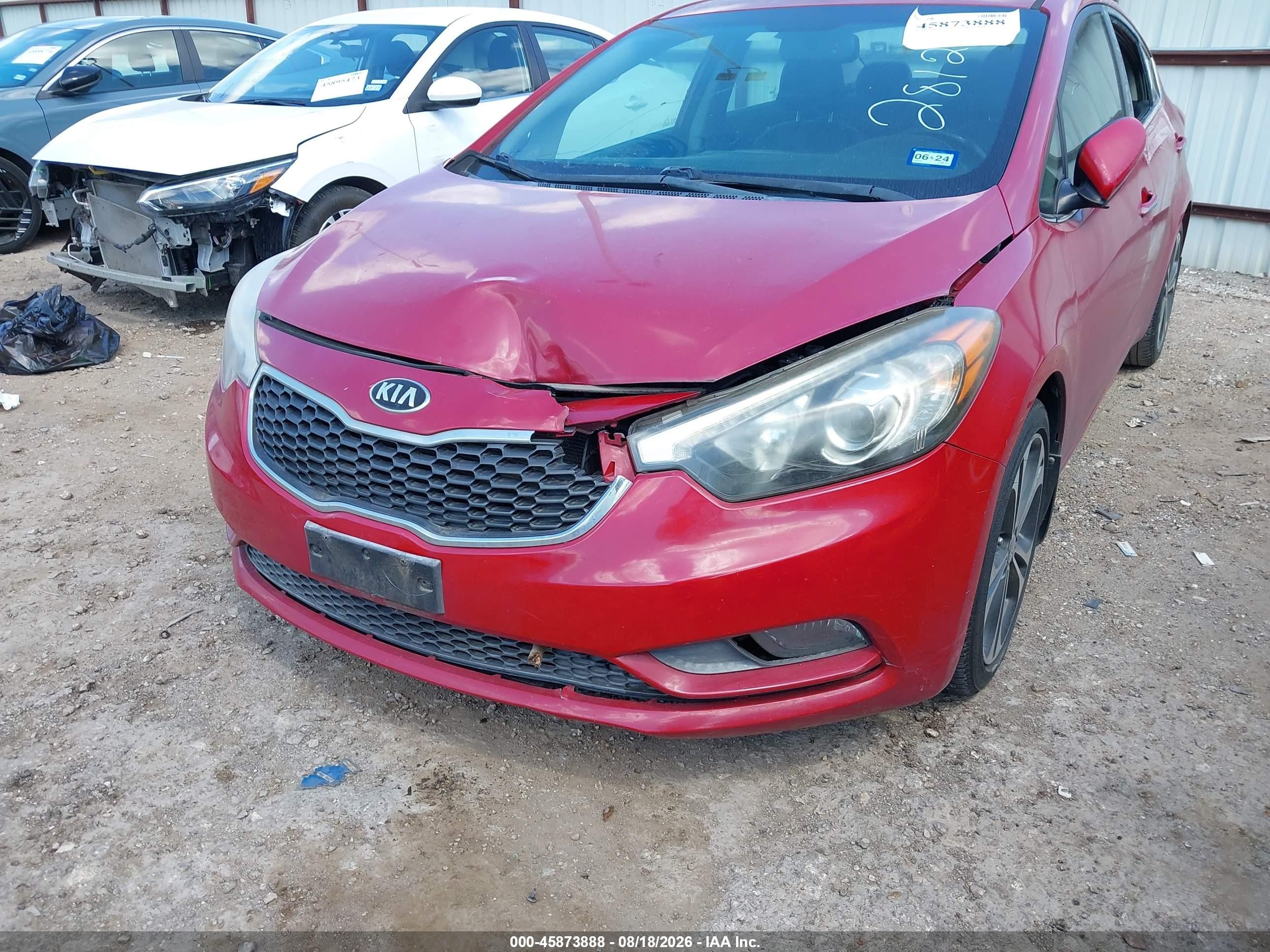 2015 Kia Forte Ex Red vin: KNAFZ4A8XF5281261