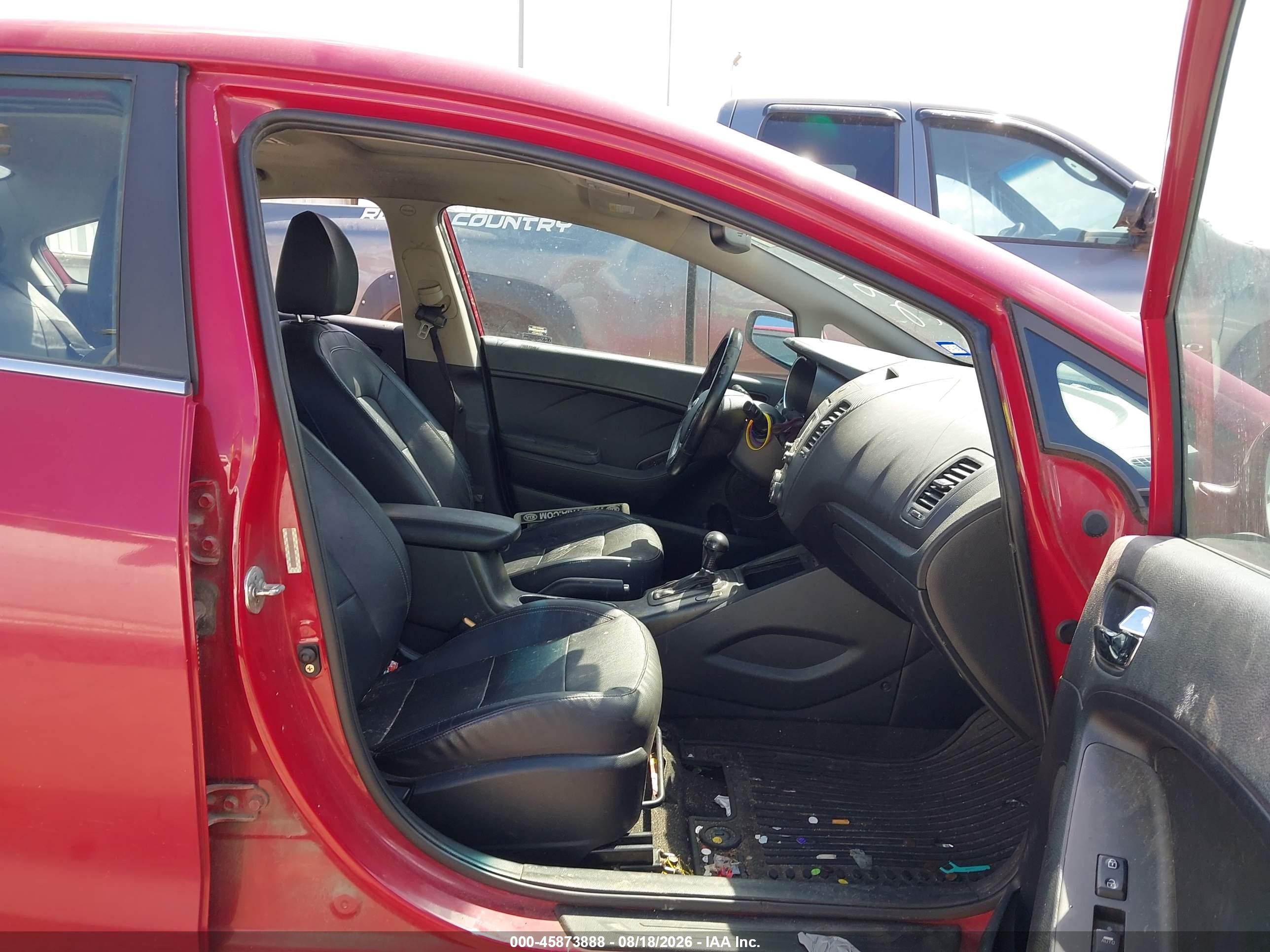 2015 Kia Forte Ex Red vin: KNAFZ4A8XF5281261