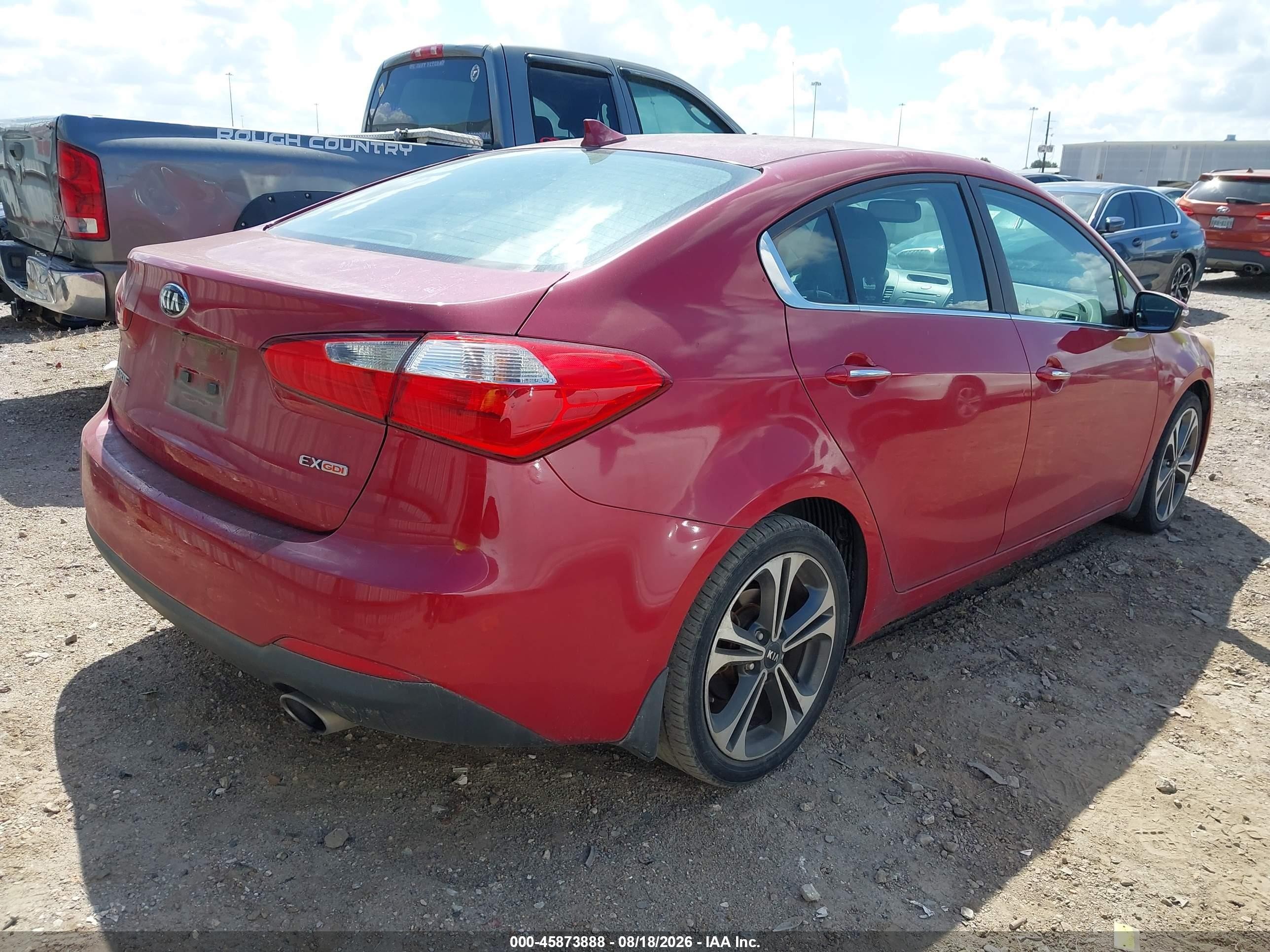 2015 Kia Forte Ex Red vin: KNAFZ4A8XF5281261