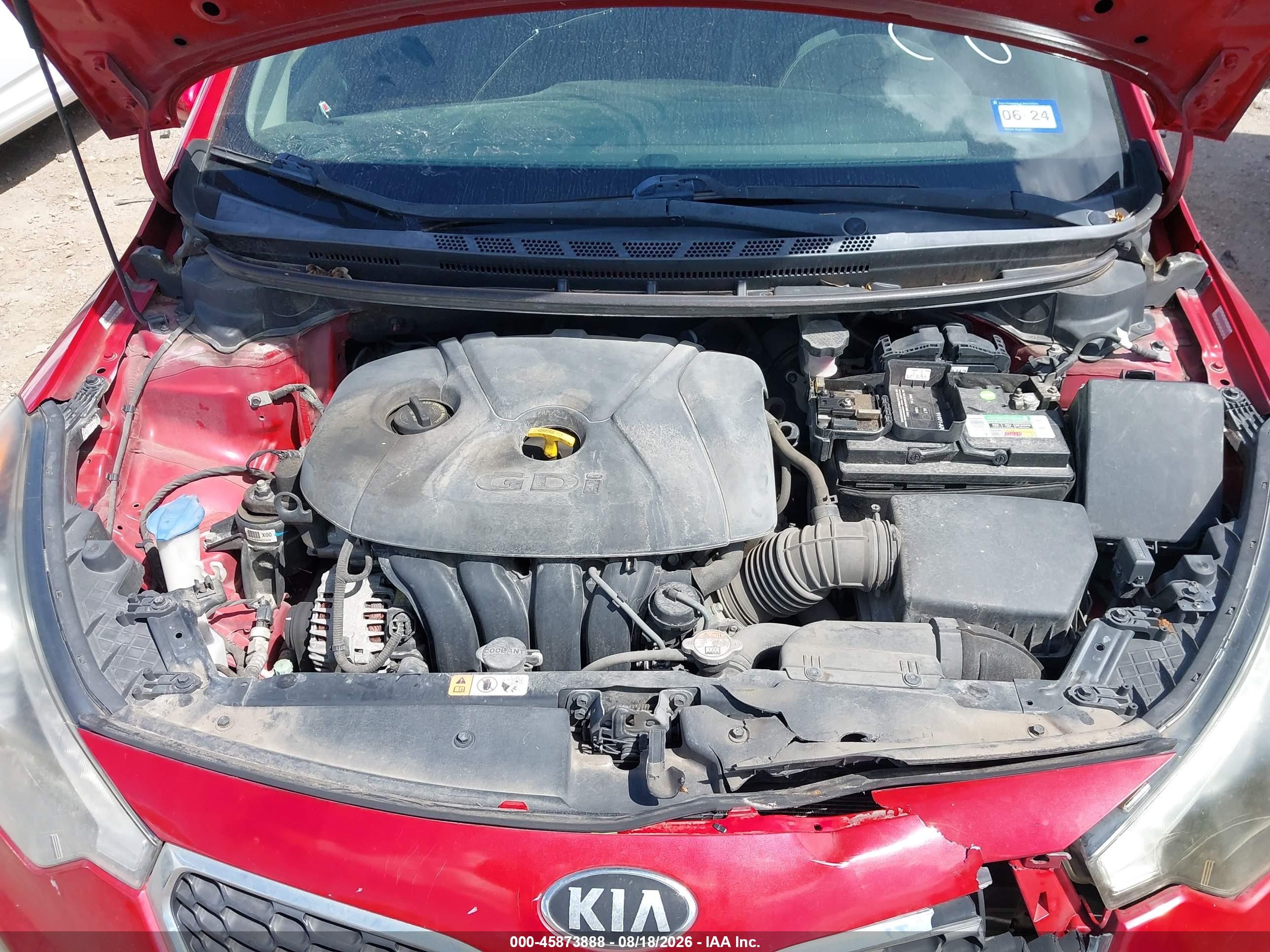 2015 Kia Forte Ex Red vin: KNAFZ4A8XF5281261