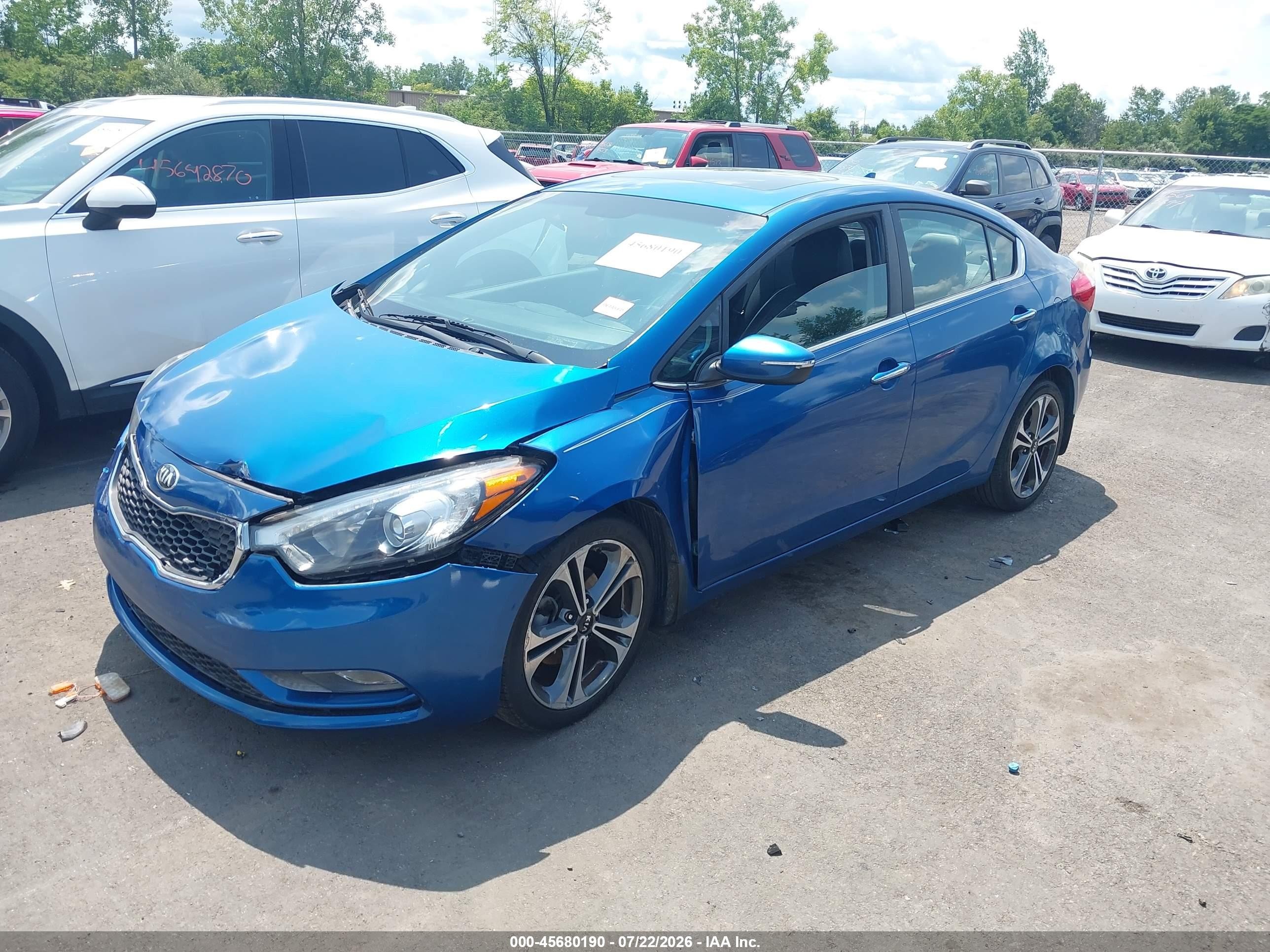 2015 Kia Forte Ex Blue vin: KNAFZ4A8XF5308037