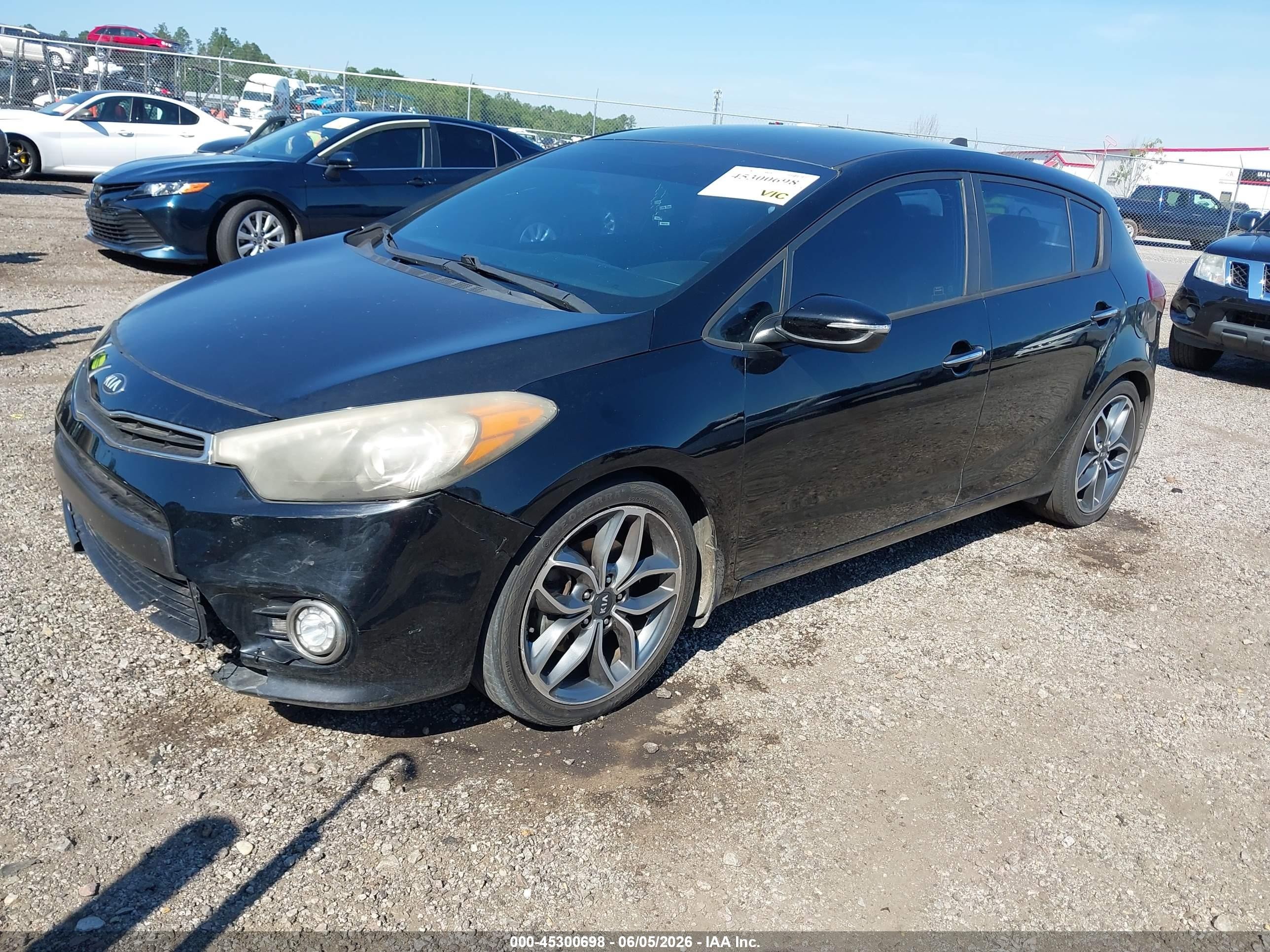 2015 Kia Forte Sx Black vin: KNAFZ5A33F5405218