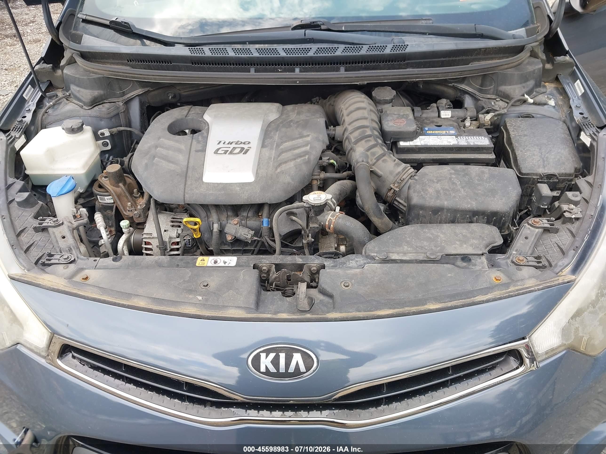 2015 Kia Forte Sx Green vin: KNAFZ5A37F5370828