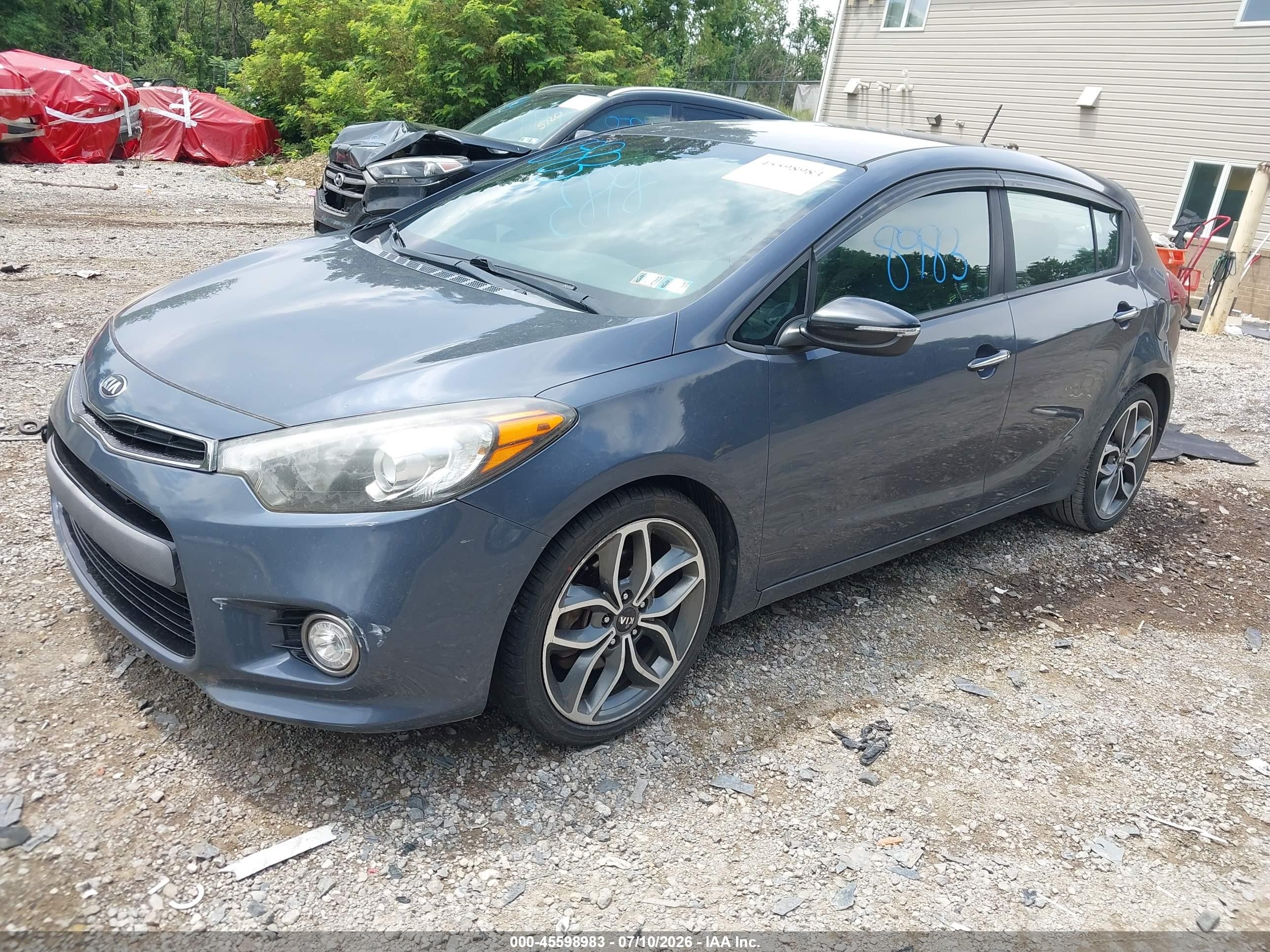 2015 Kia Forte Sx Green vin: KNAFZ5A37F5370828