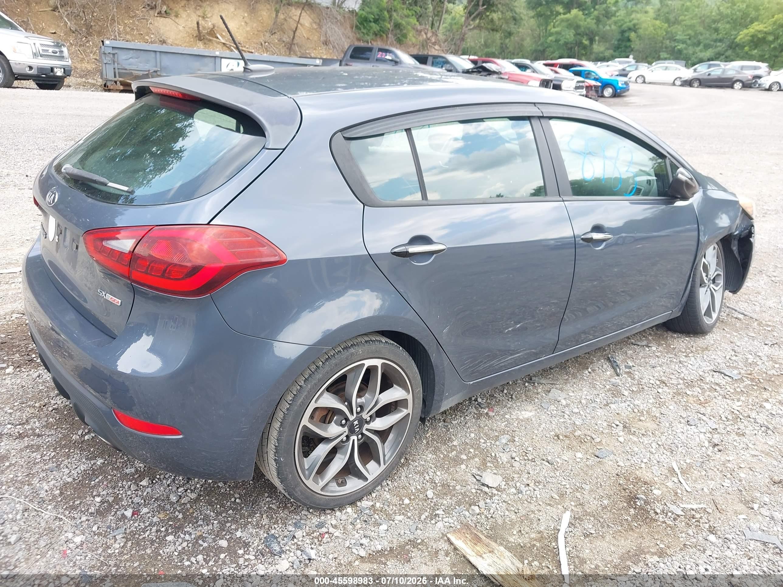 2015 Kia Forte Sx Green vin: KNAFZ5A37F5370828