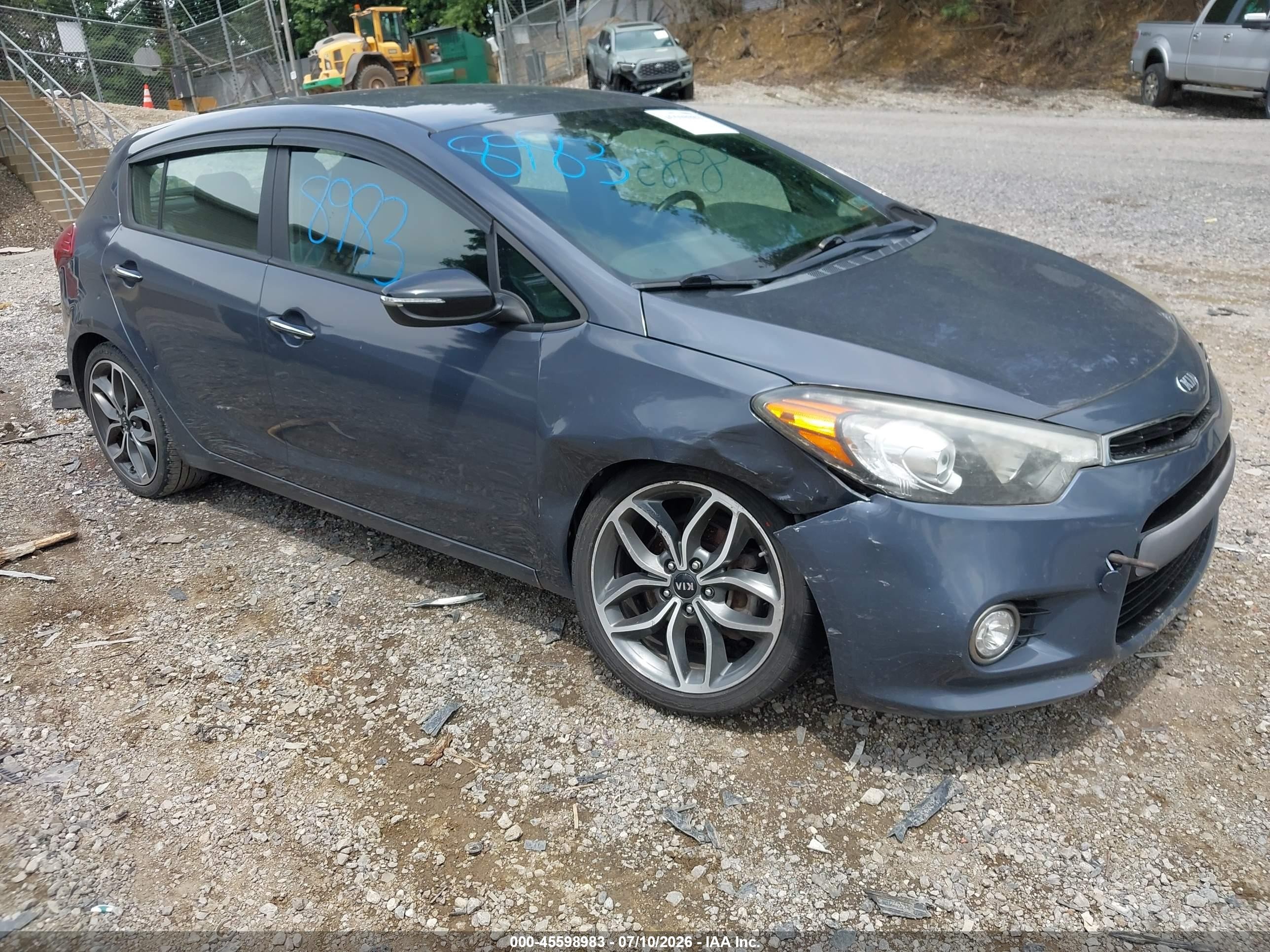 2015 Kia Forte Sx Green vin: KNAFZ5A37F5370828