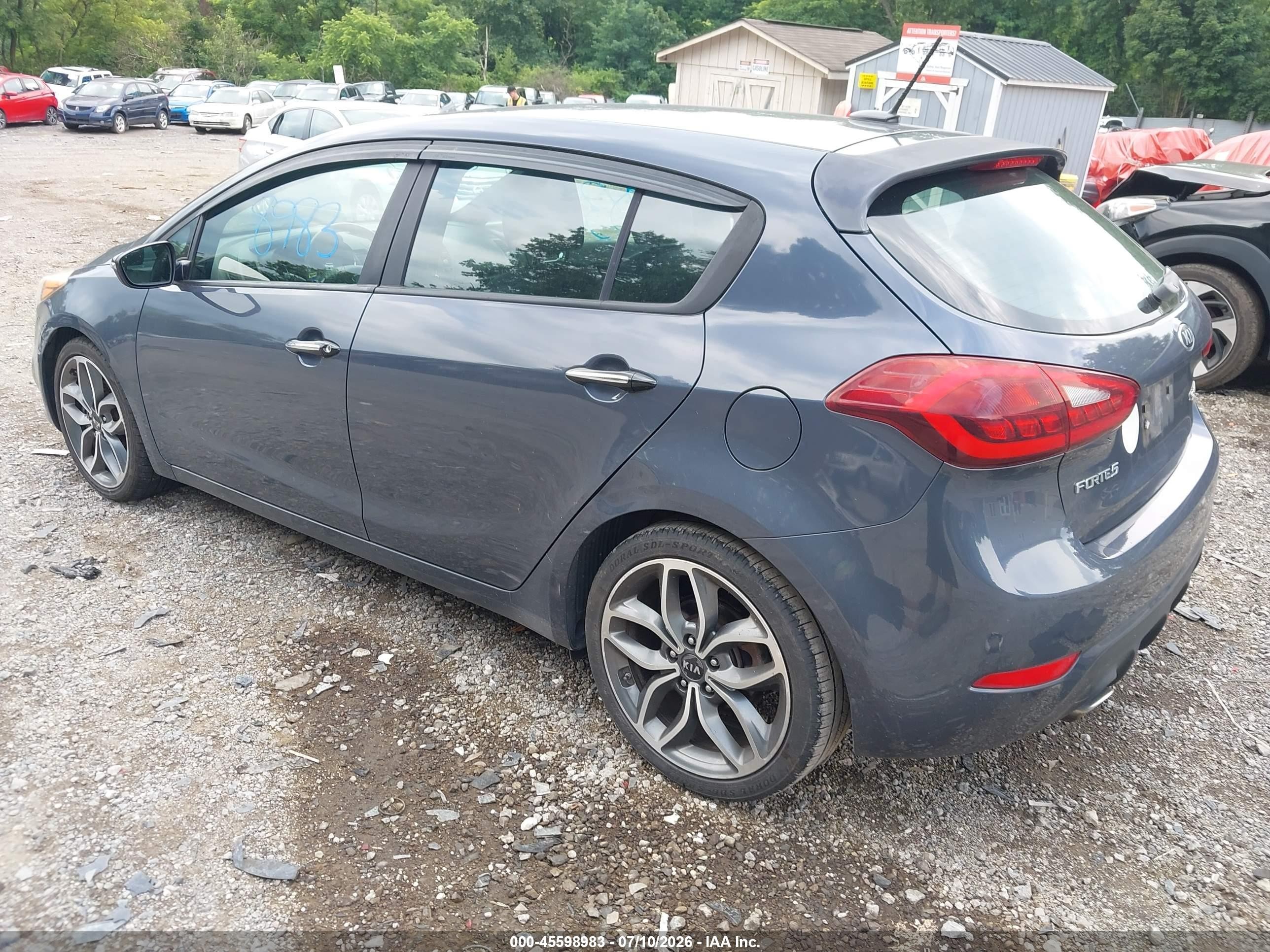 2015 Kia Forte Sx Green vin: KNAFZ5A37F5370828