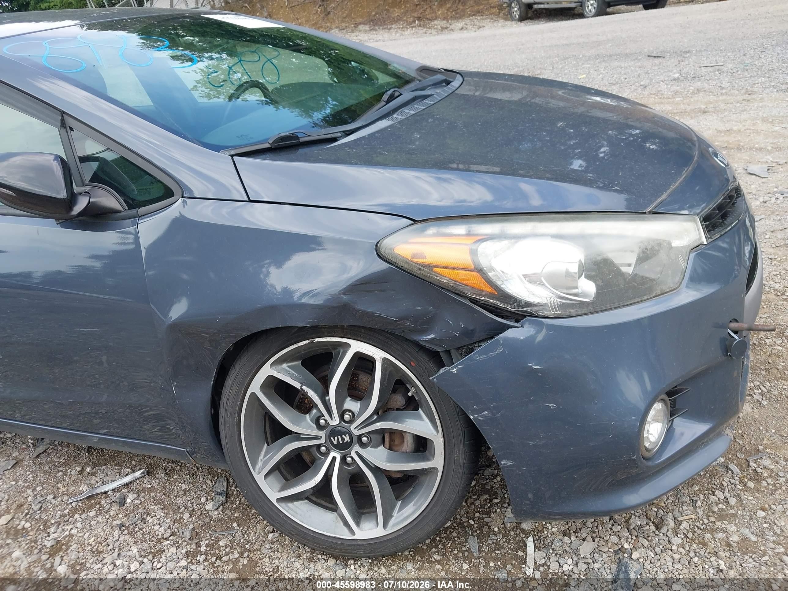 2015 Kia Forte Sx Green vin: KNAFZ5A37F5370828