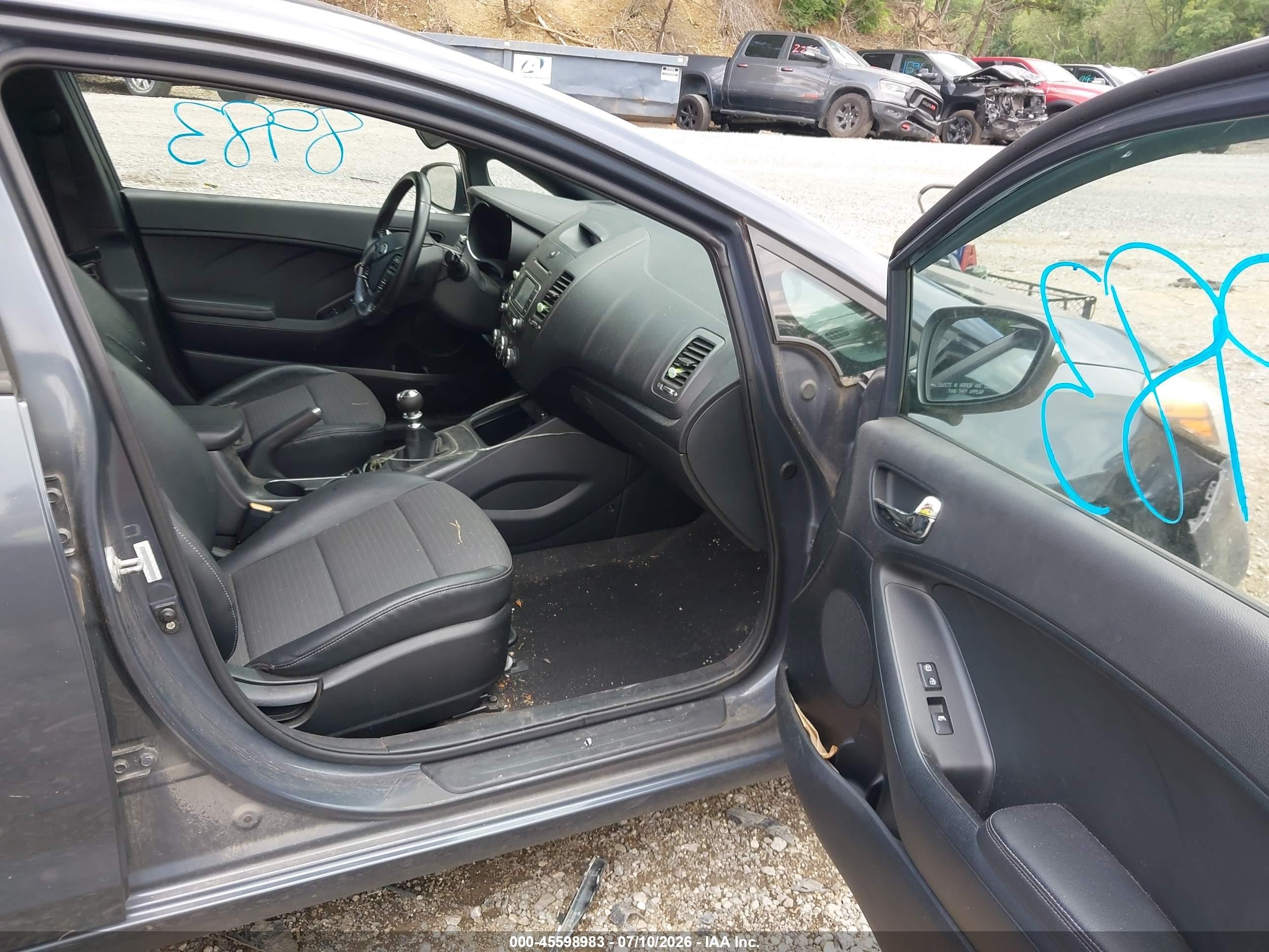 2015 Kia Forte Sx Green vin: KNAFZ5A37F5370828