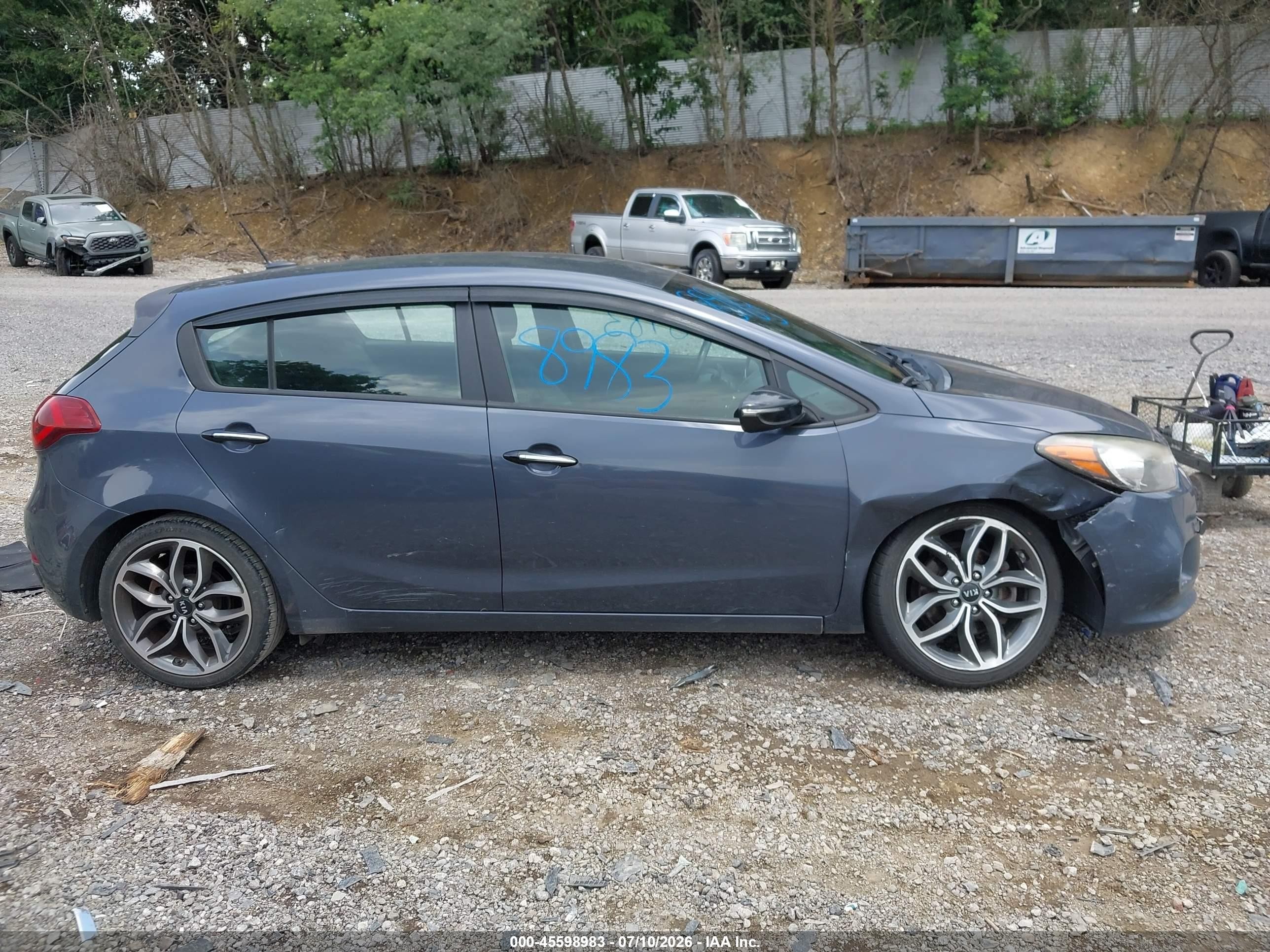2015 Kia Forte Sx Green vin: KNAFZ5A37F5370828