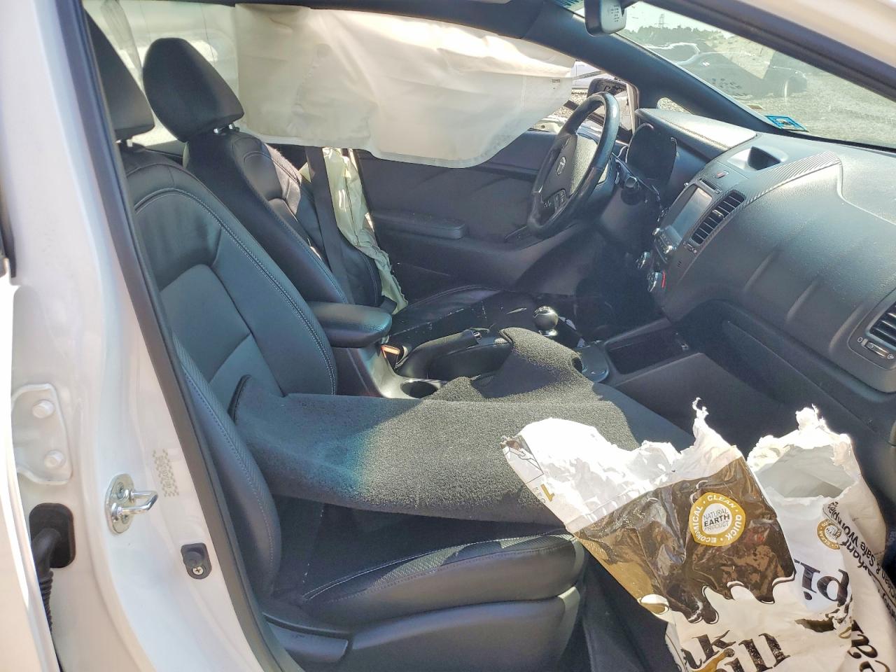 2015 Kia Forte Sx White vin: KNAFZ5A38F5293905