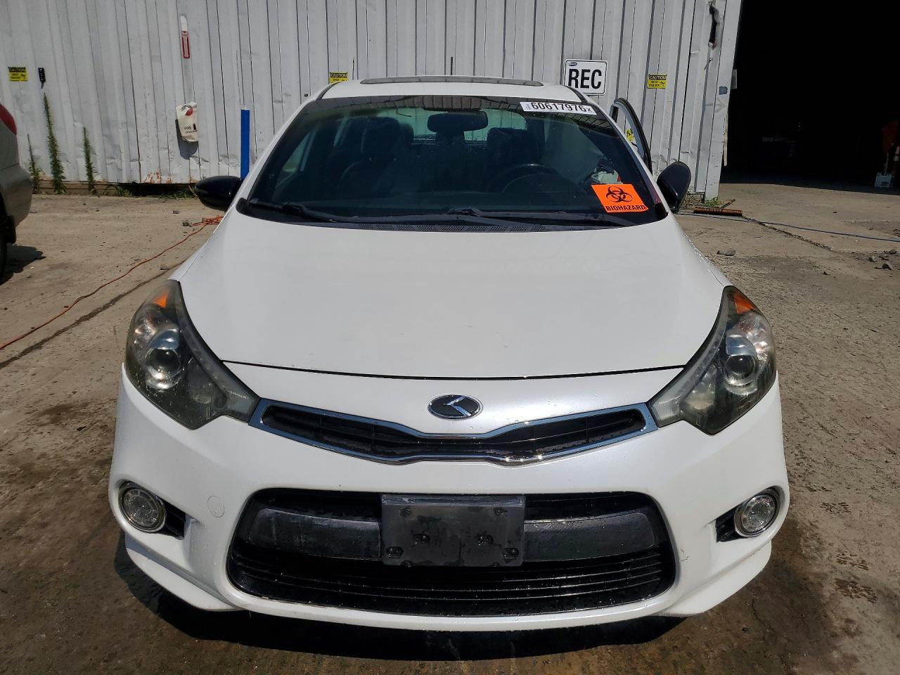 2015 Kia Forte Sx White vin: KNAFZ5A38F5293905