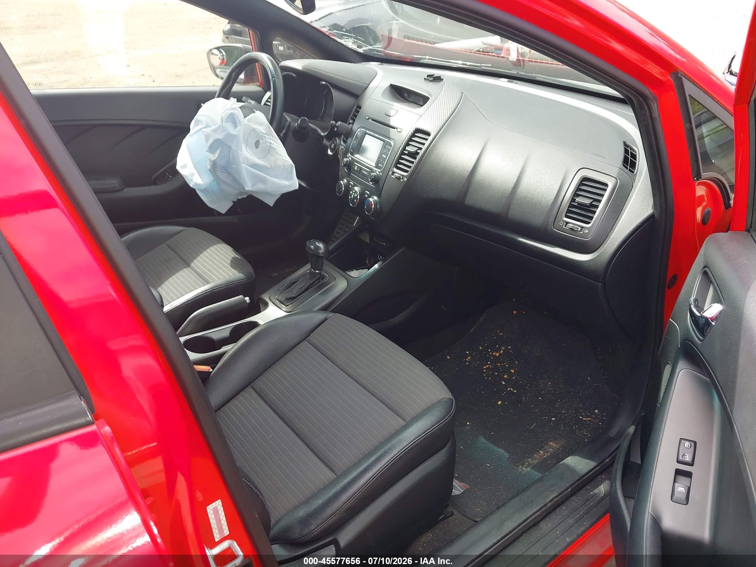 2015 Kia Forte Sx Red vin: KNAFZ5A39F5274828